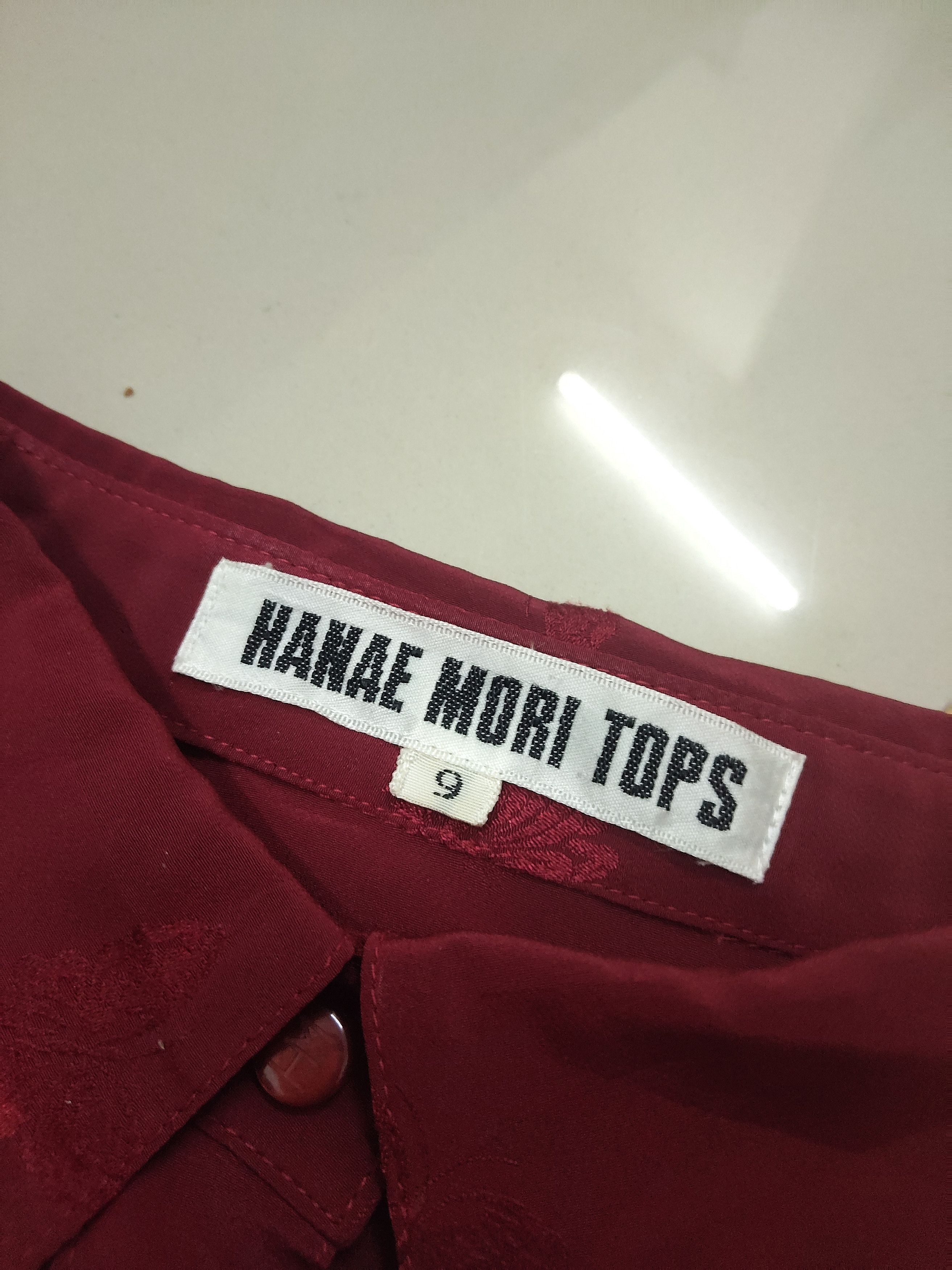 Hanae Mori Vintage Hanae Mori Butterfly ruffle tops Size M / US 6-8 / IT 42-44 - 7 Thumbnail