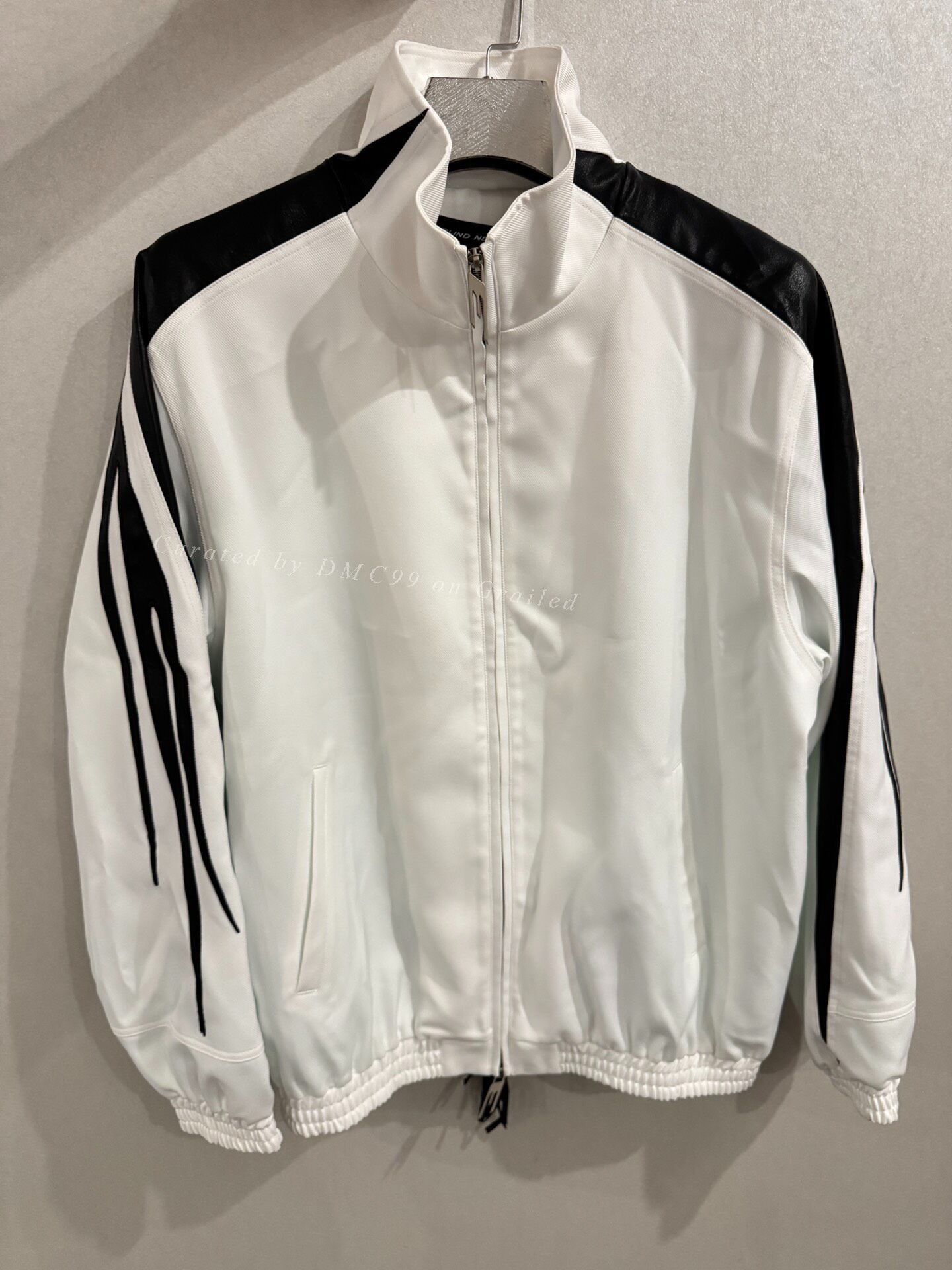 Only The Blind Blind No Plan White Leather Patchwork Fringe Sport Jacket Size US M / EU 48-50 / 2 - 1 Thumbnail