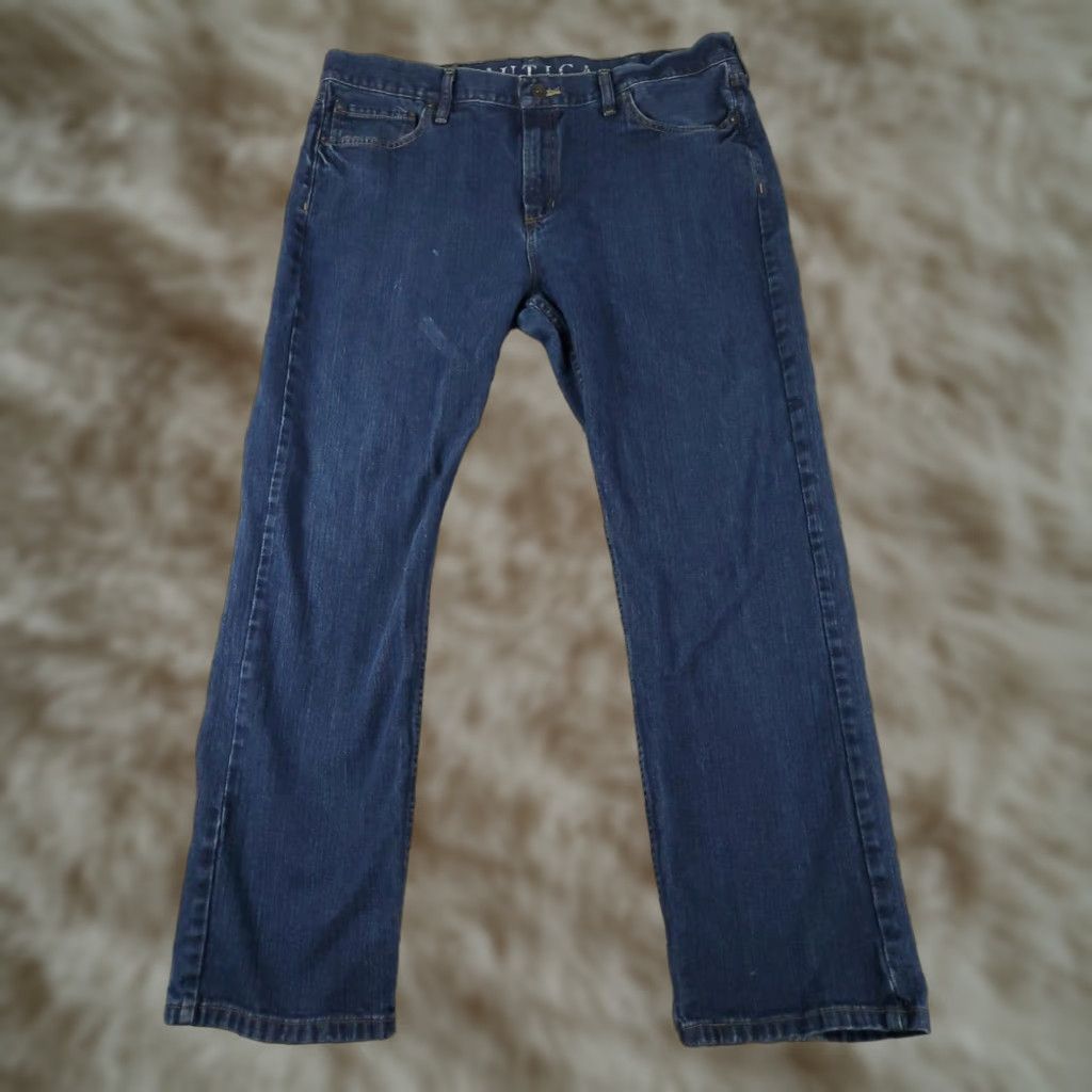 Nautica Nautica Mens Straight Leg Jeans Blue Size 38x30 Cotton Size US 38 / EU 54 - 1 Thumbnail