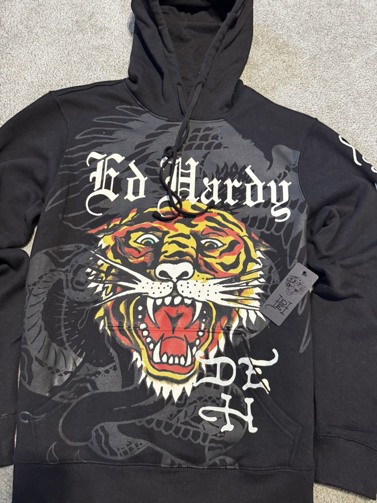 Ed Hardy Mens Hoodie Ed Hardy Black Size US S / EU 44-46 / 1 - 8 Thumbnail