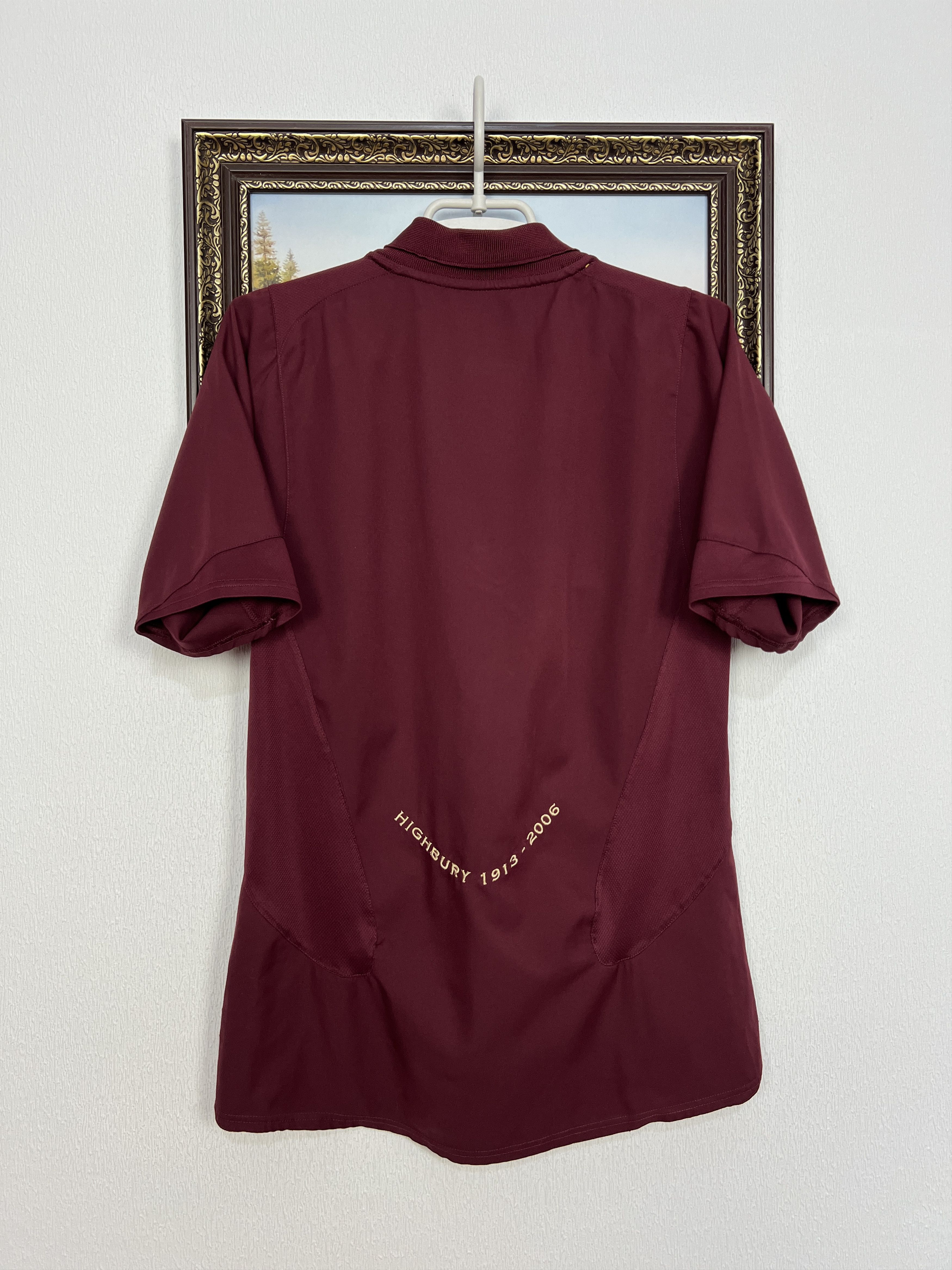 Nike Arsenal football shirt 2005 Soccer Jersey Burgundy Gunners Size US S / EU 44-46 / 1 - 8 Thumbnail