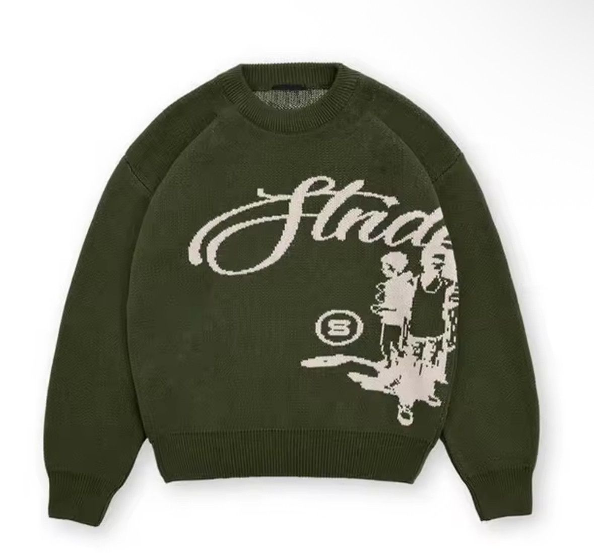 Other Dark Gothic Y2K Jacquard Pullover Knit Loose Sweater Size US XL / EU 56 / 4 - 1 Thumbnail