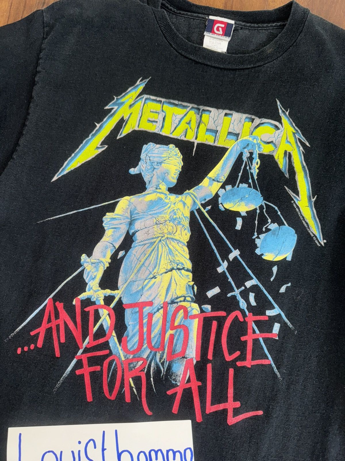 Metallica Metallica “…And Justice For All ” vintage tour tee Size US M / EU 48-50 / 2 - 1 Thumbnail