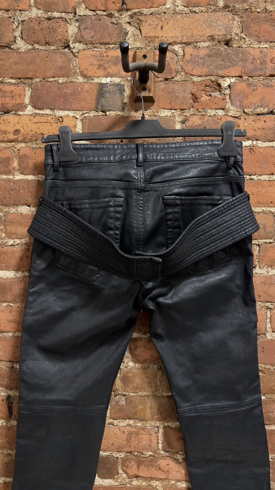 Rick Owens Rick Owens heavy waxed easy creatch jeans Size US 30 / EU 46 - 6 Thumbnail
