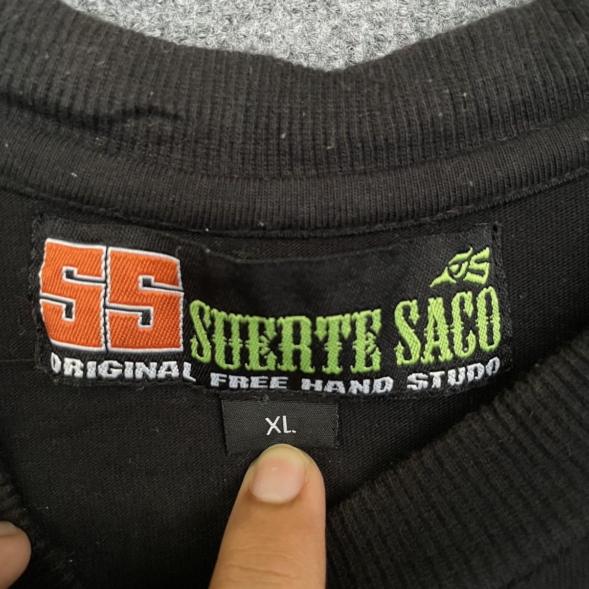 Affliction × Vintage Vintage Y2K Suerte Saco Affliction Jnco Southpole Style Tee Size US L / EU 52-54 / 3 - 5 Thumbnail