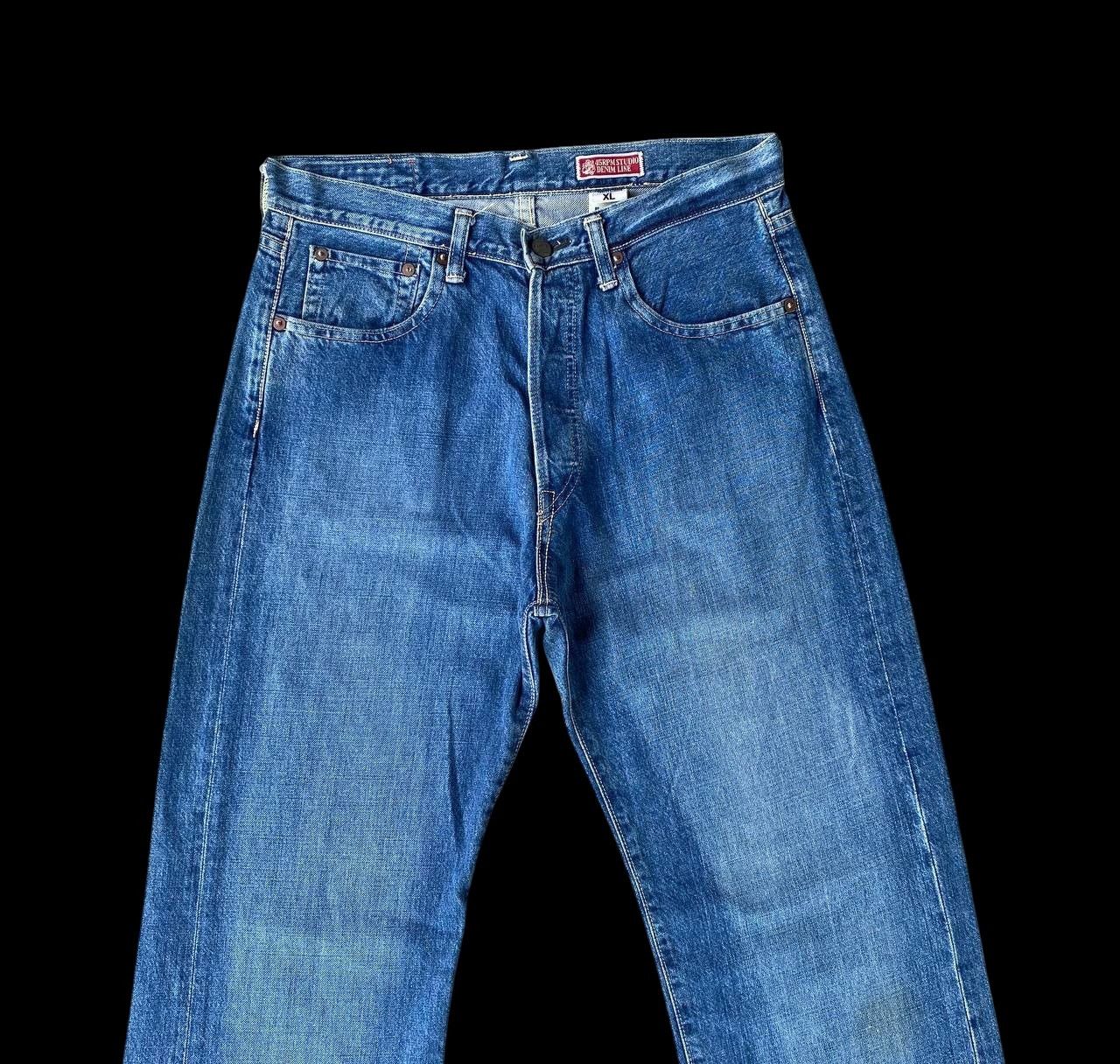 45rpm VINTAGE 90S 45RPM DENIM BLUEWASH STRAIGHT LEG Size US 30 / EU 46 - 6 Thumbnail