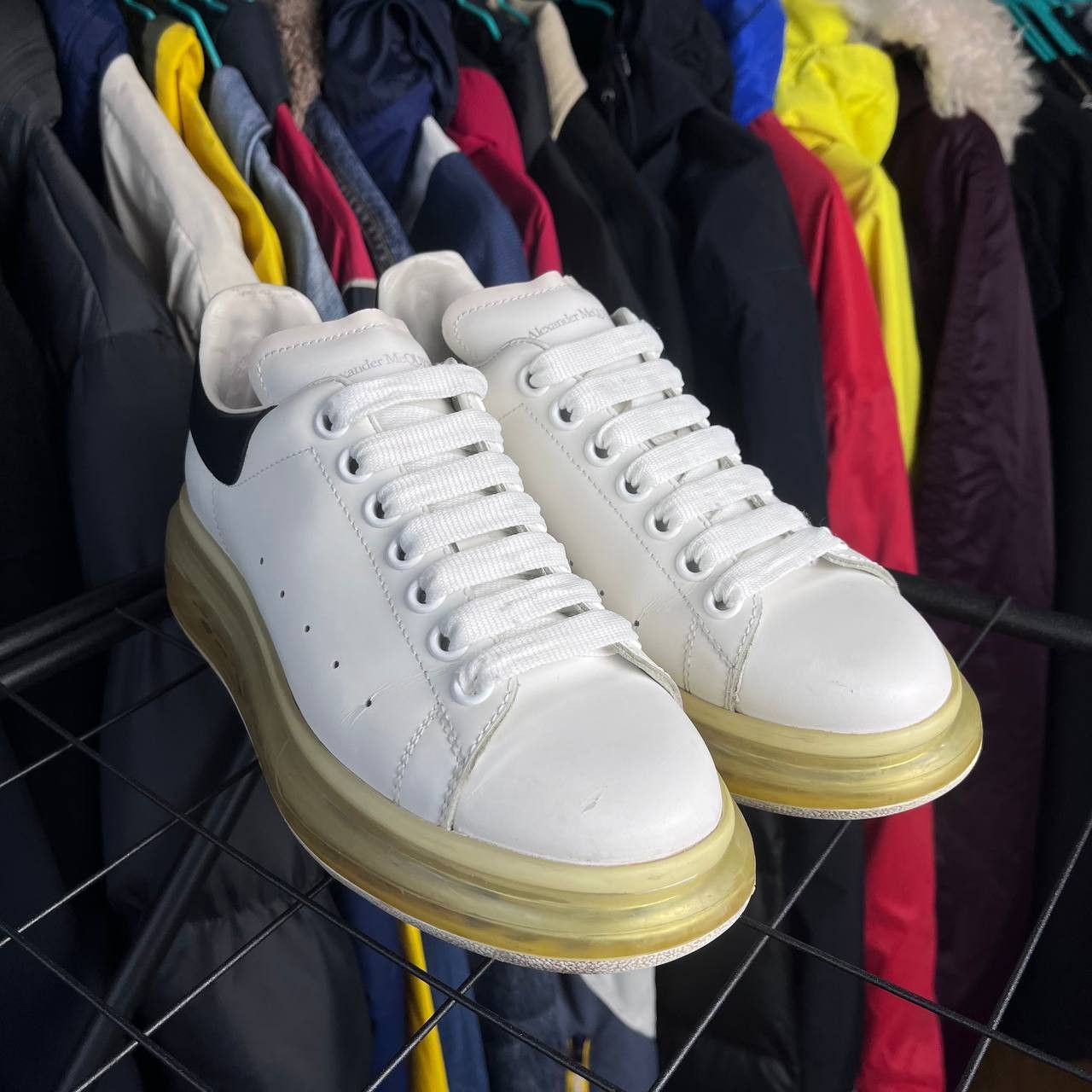 Alexander McQueen Alexander McQueen Oversized Leather Sneakers 611698 Size US 9 / IT 39 - 5 Thumbnail