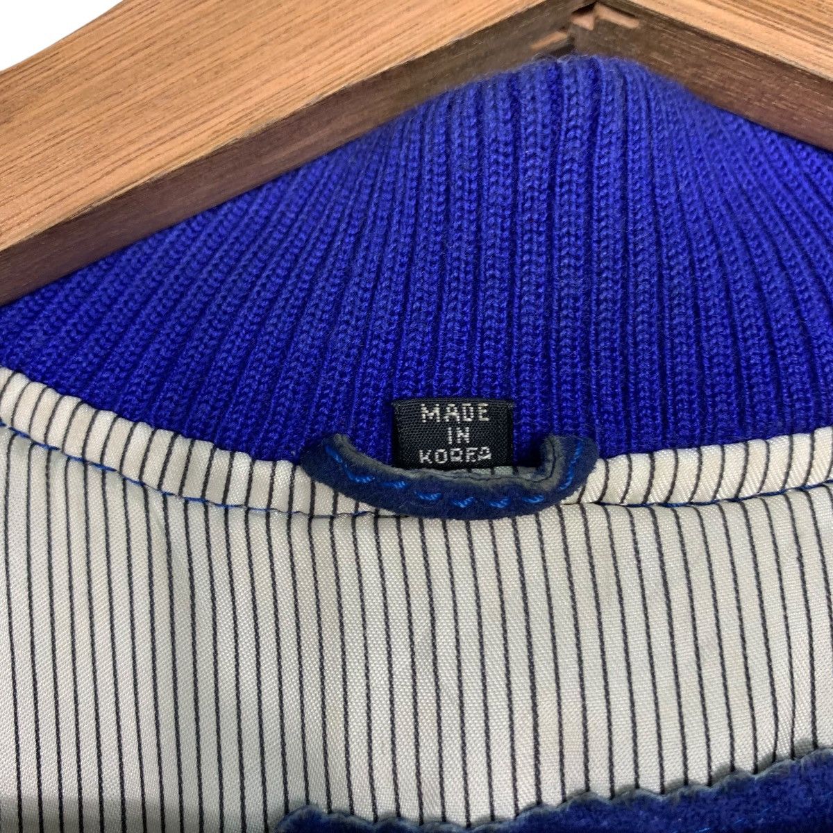 Vintage PORCHE DESIGN Big Logo Blue Bomber Jacket #2516-C114 Size US L / EU 52-54 / 3 - 16 Thumbnail