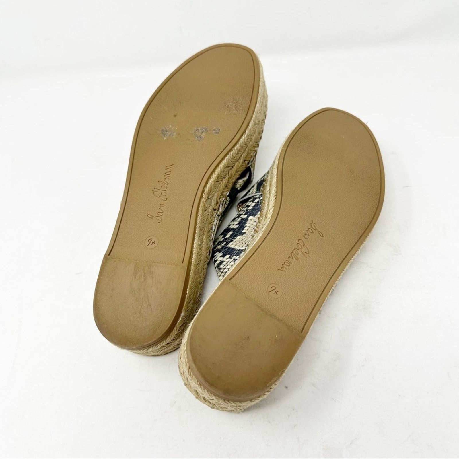 Sam Edelman SAM EDELMAN Natty Snakeskin Espadrille Slide Sandals in 7.5 Size US 7.5 / IT 37.5 - 7 Thumbnail