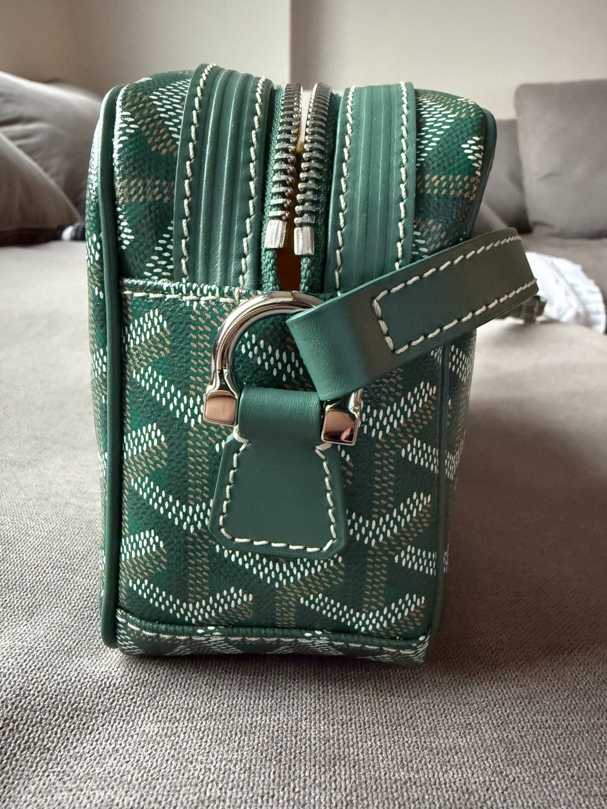 Goyard Goyard Cap Vert Goyardine Bag Green Size ONE SIZE - 7 Thumbnail