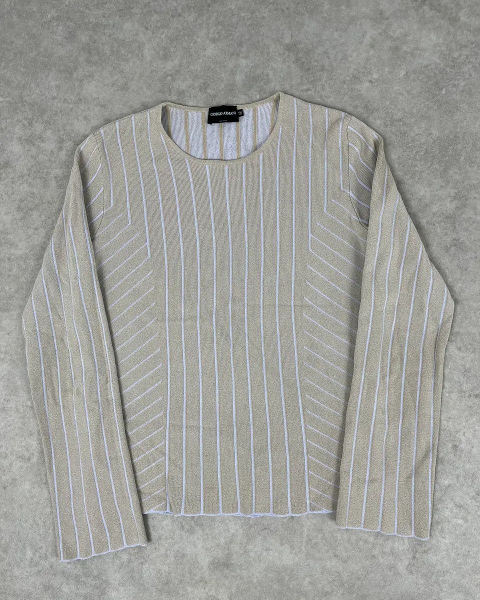 Giorgio Armani 2000s Giorgio Armani Beige Wool Sweater Size XS / US 0-2 / IT 36-38 - 1 Thumbnail