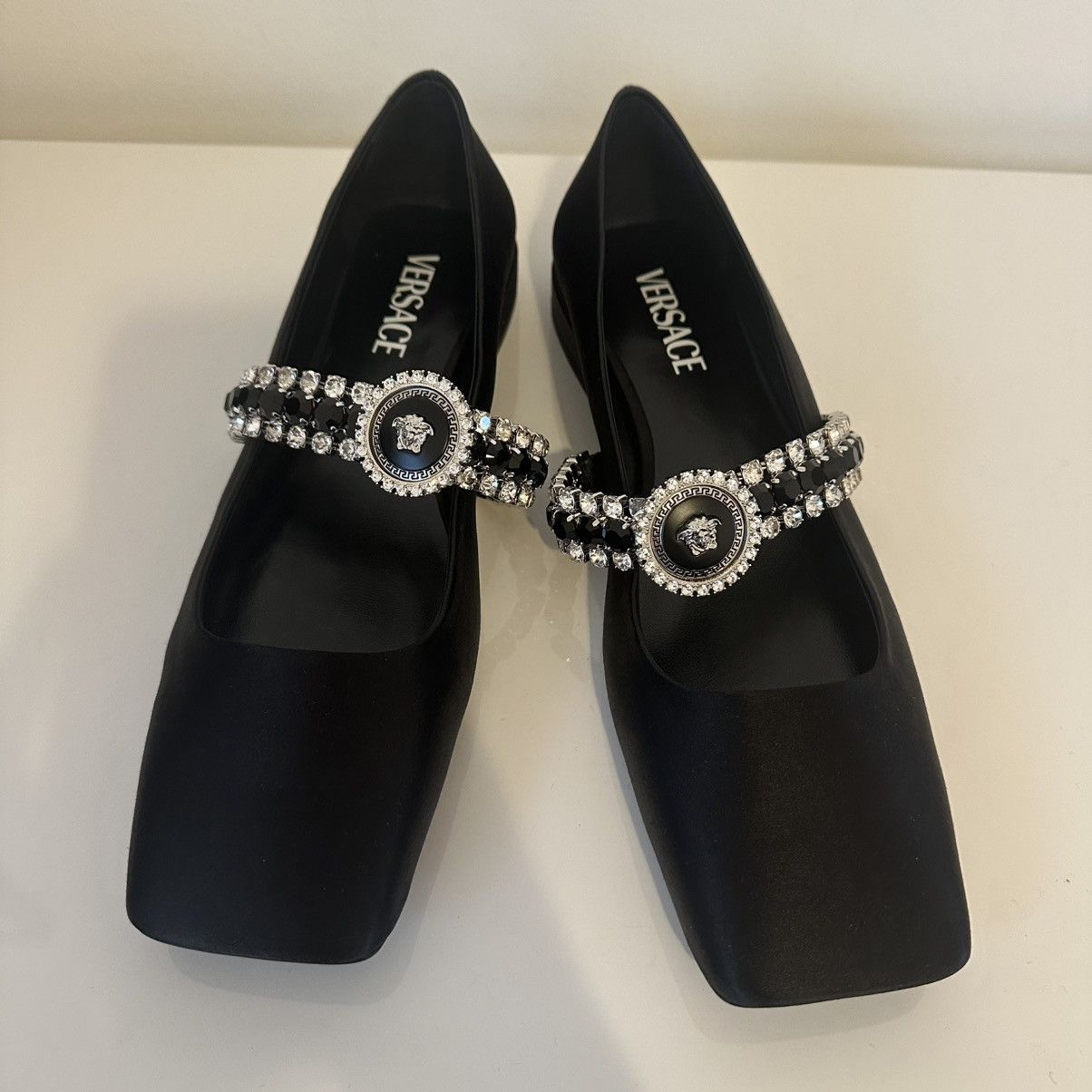 Versace Versace Gianni Ribbon crystal ballerina shoes Size US 10 / IT 40 - 12 Thumbnail