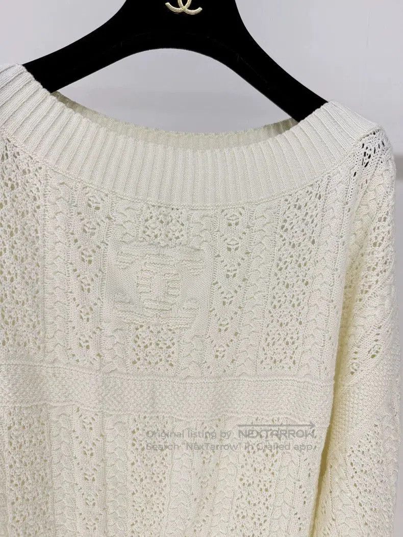 Chanel Chanel Coco Beach Knit Crop Top . Size US M / EU 48-50 / 2 - 2 Thumbnail