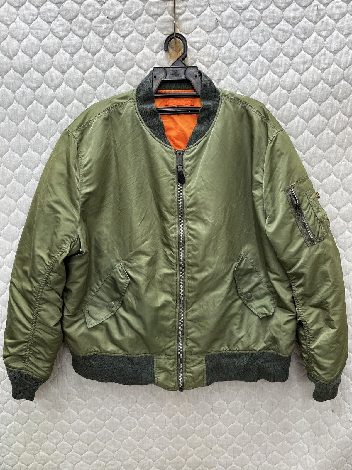 Alpha Industries 🔥🔥🔥STEALS ALPHA INDUSTRIES MILITARY MA1 FLIGHT JACKET Size US XL / EU 56 / 4 - 1 Thumbnail