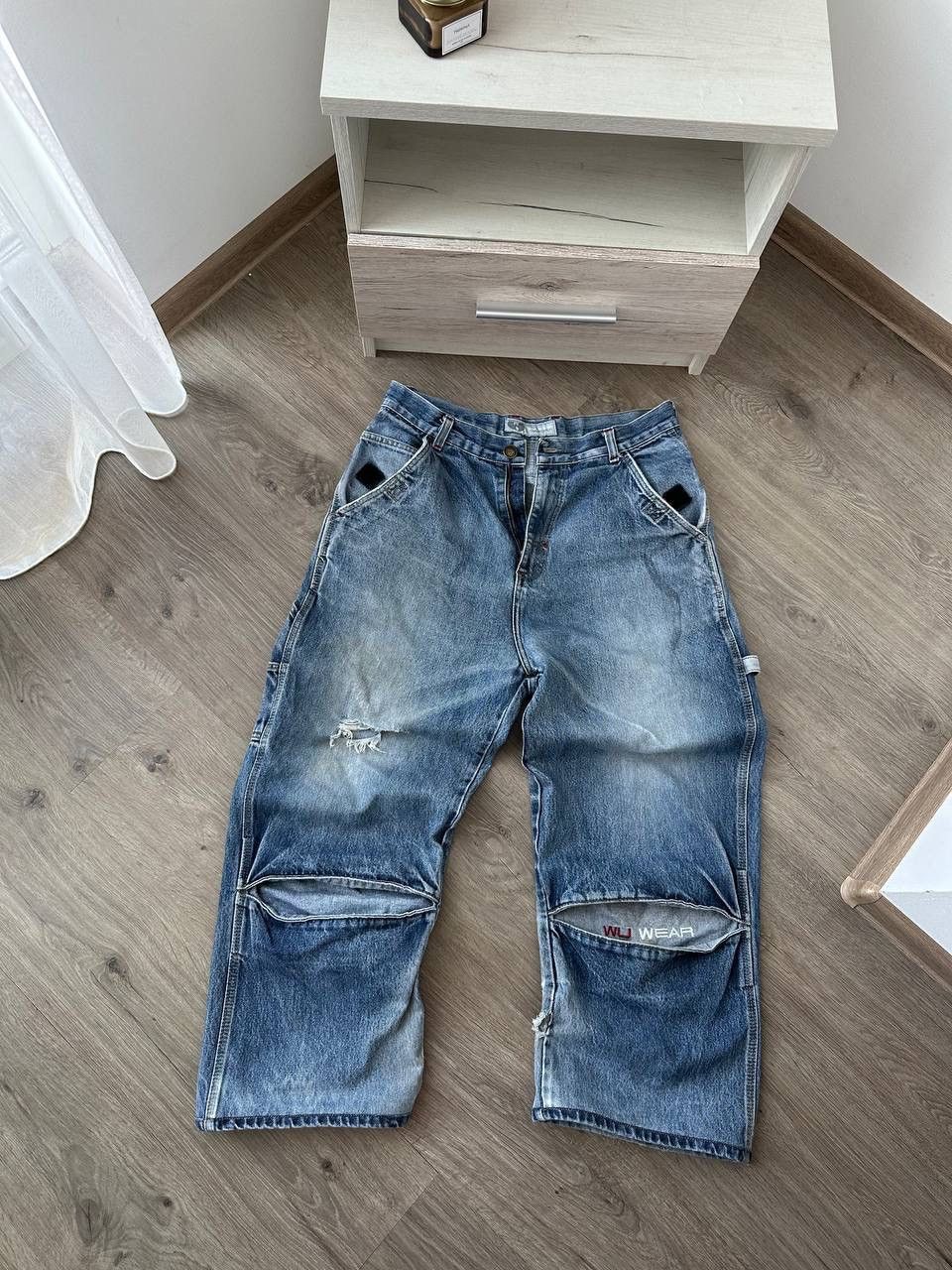 Japanese Brand × Vintage × Wu-Tang Clan Vintage Wu-Wear Denim Wu-Tang Baggy Japanese Pants Size US 32 / EU 48 - 11 Thumbnail