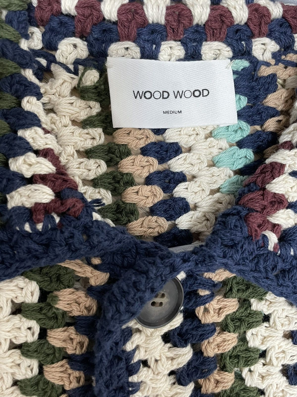 Wood Wood Calvin crochet cardigan Bode Like Size US M / EU 48-50 / 2 - 2 Thumbnail