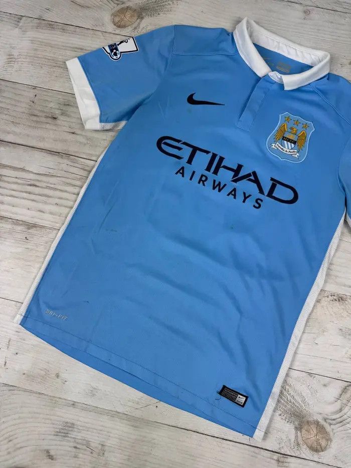 Nike Nike Manchester City 2015 2016 Kun Aguero #10 Home Jersey Size US S / EU 44-46 / 1 - 4 Thumbnail