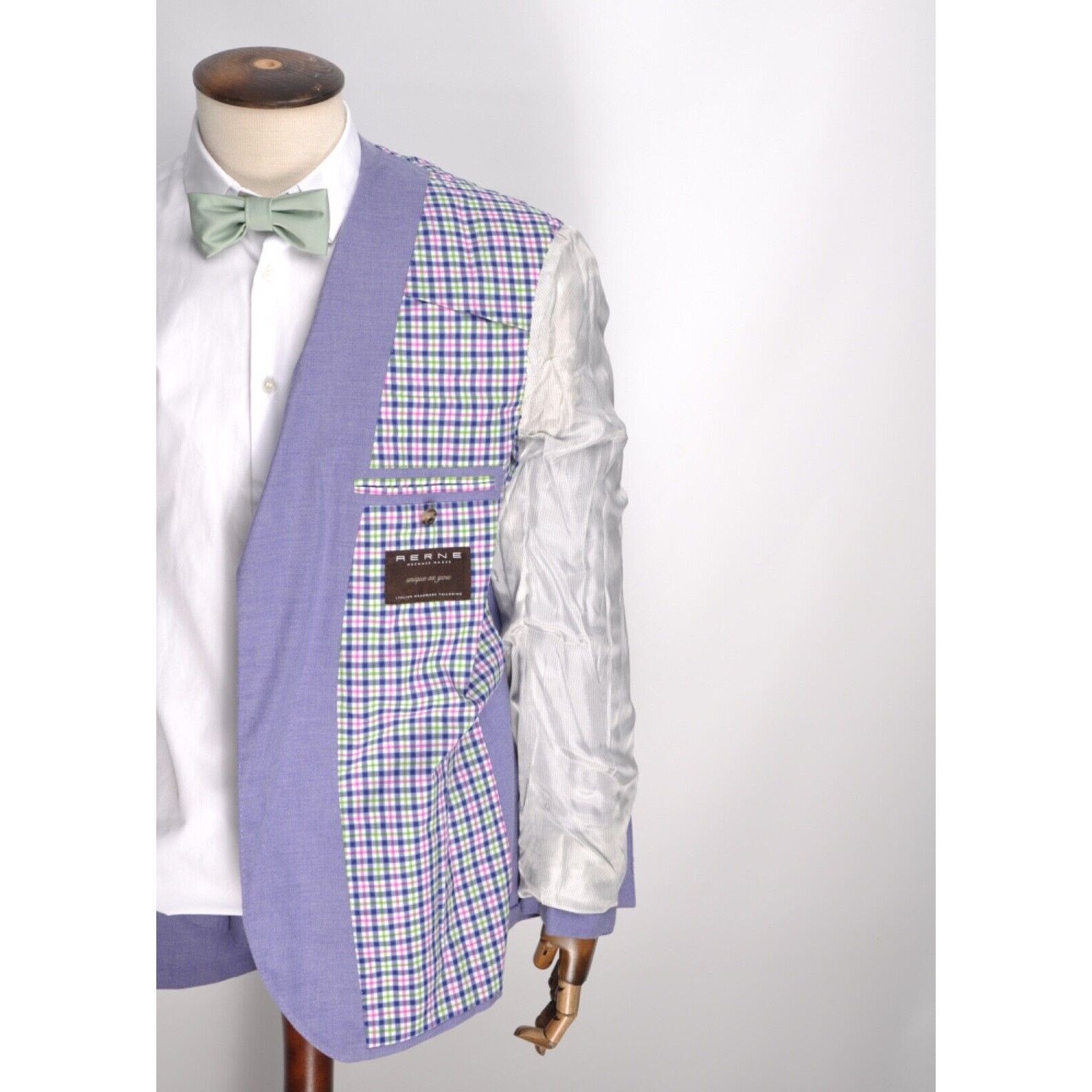 Other Men AERNE MAENNER MASSE HANDMADE Bespoke Blazer Jacket EU 52 Size 52R - 7 Thumbnail