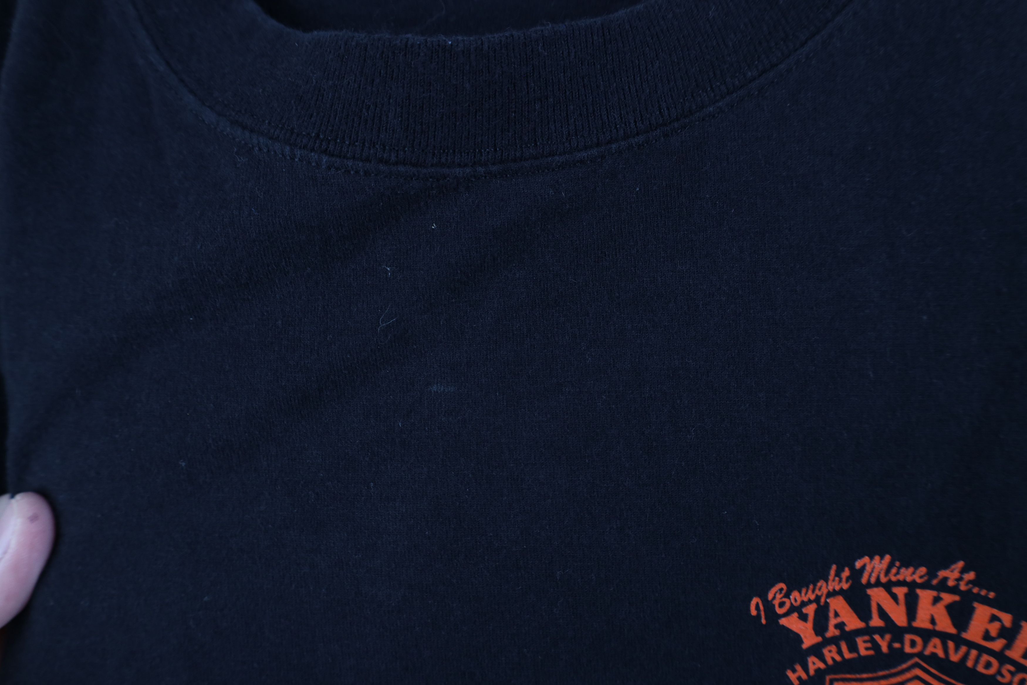 Harley Davidson × Vintage Vintage Y2K Harley Davidson Spell Out Big Logo T-Shirt Black Size US L / EU 52-54 / 3 - 5 Thumbnail