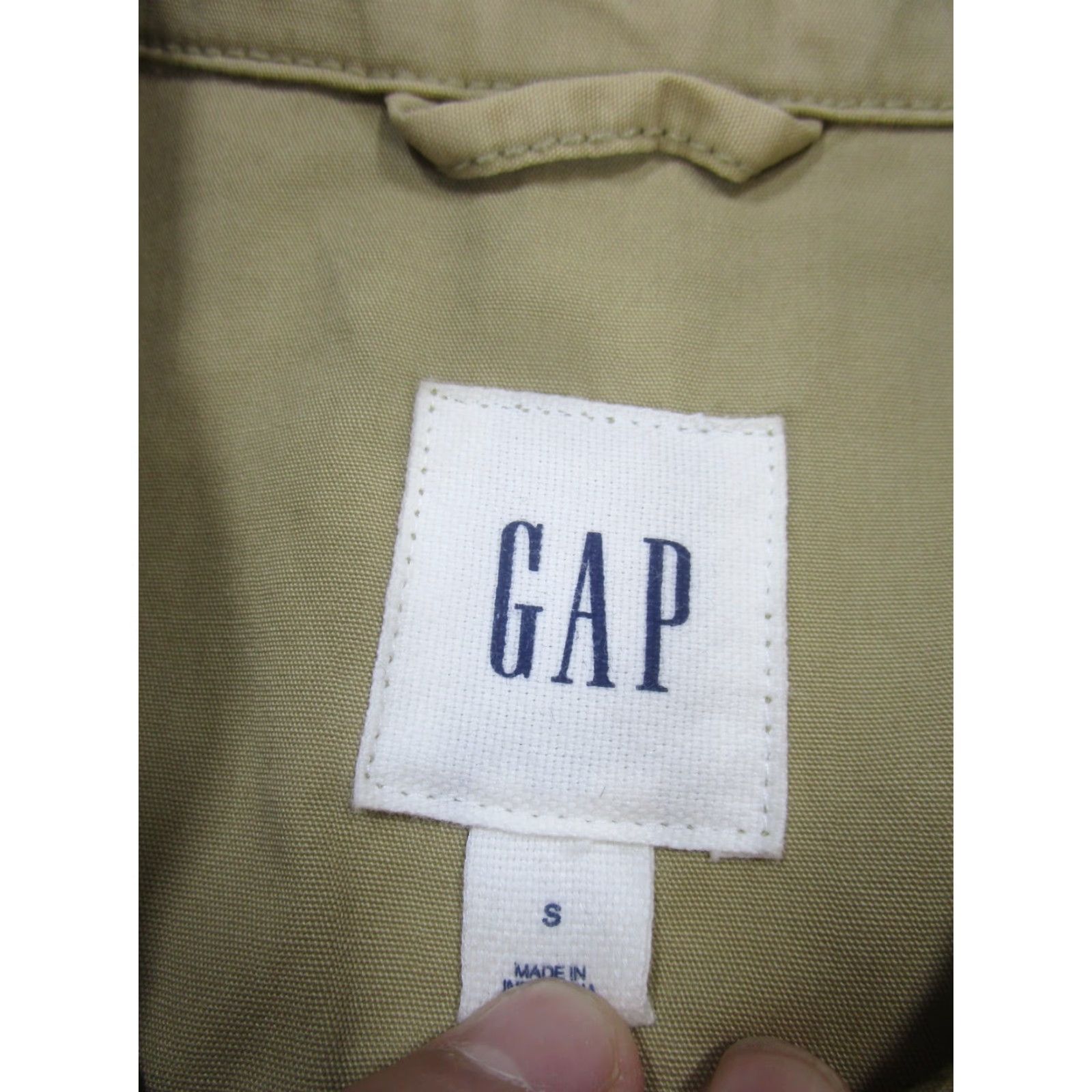 Gap Gap Jacket Womens Small Beige Oversized Cotton Military Size S / US 4 / IT 40 - 7 Thumbnail