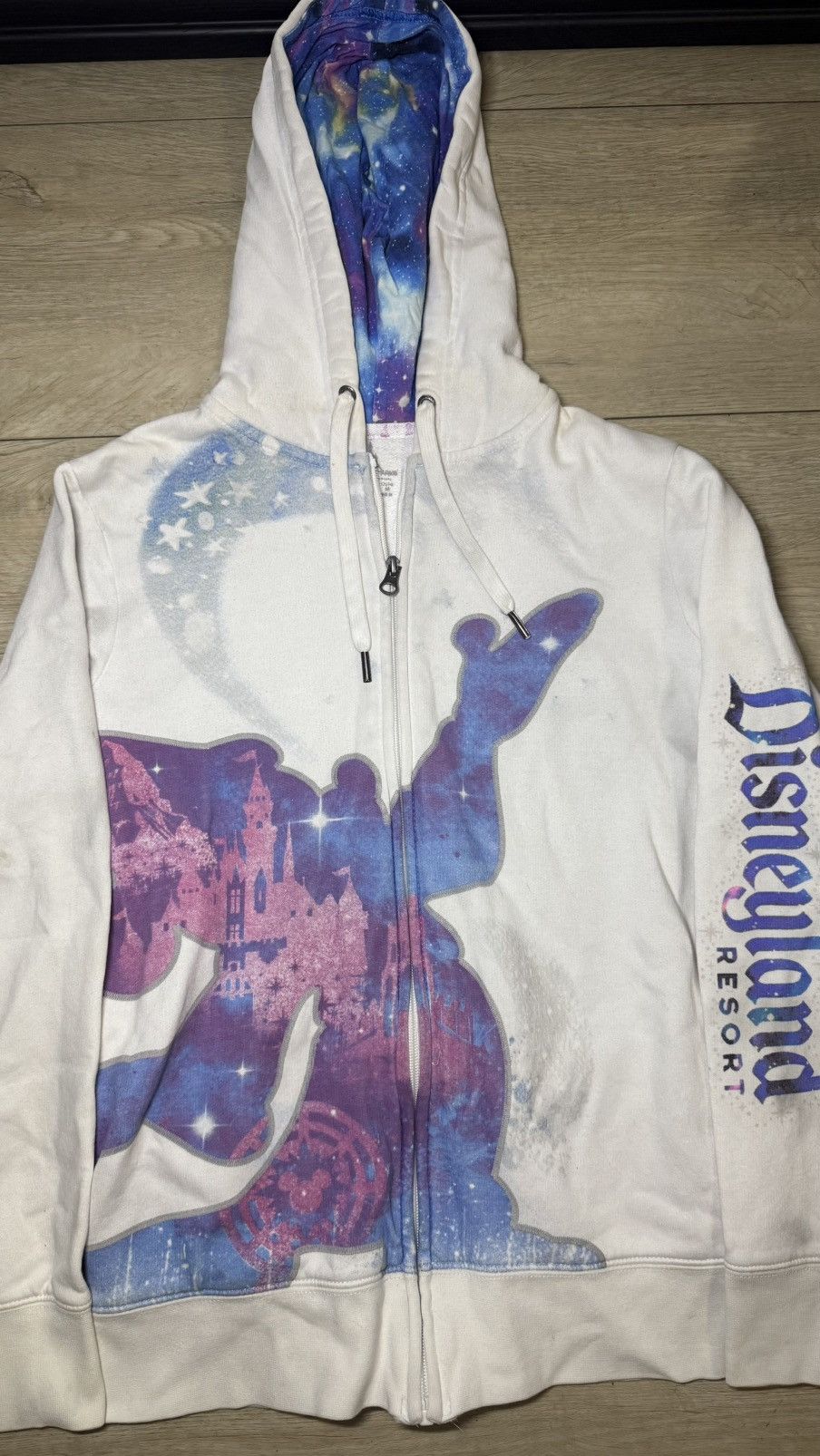 Disney Vintage / Y2K Disney Parks Wizard Mickey Zip Up Hoodie Size M / US 6-8 / IT 42-44 - 2 Thumbnail