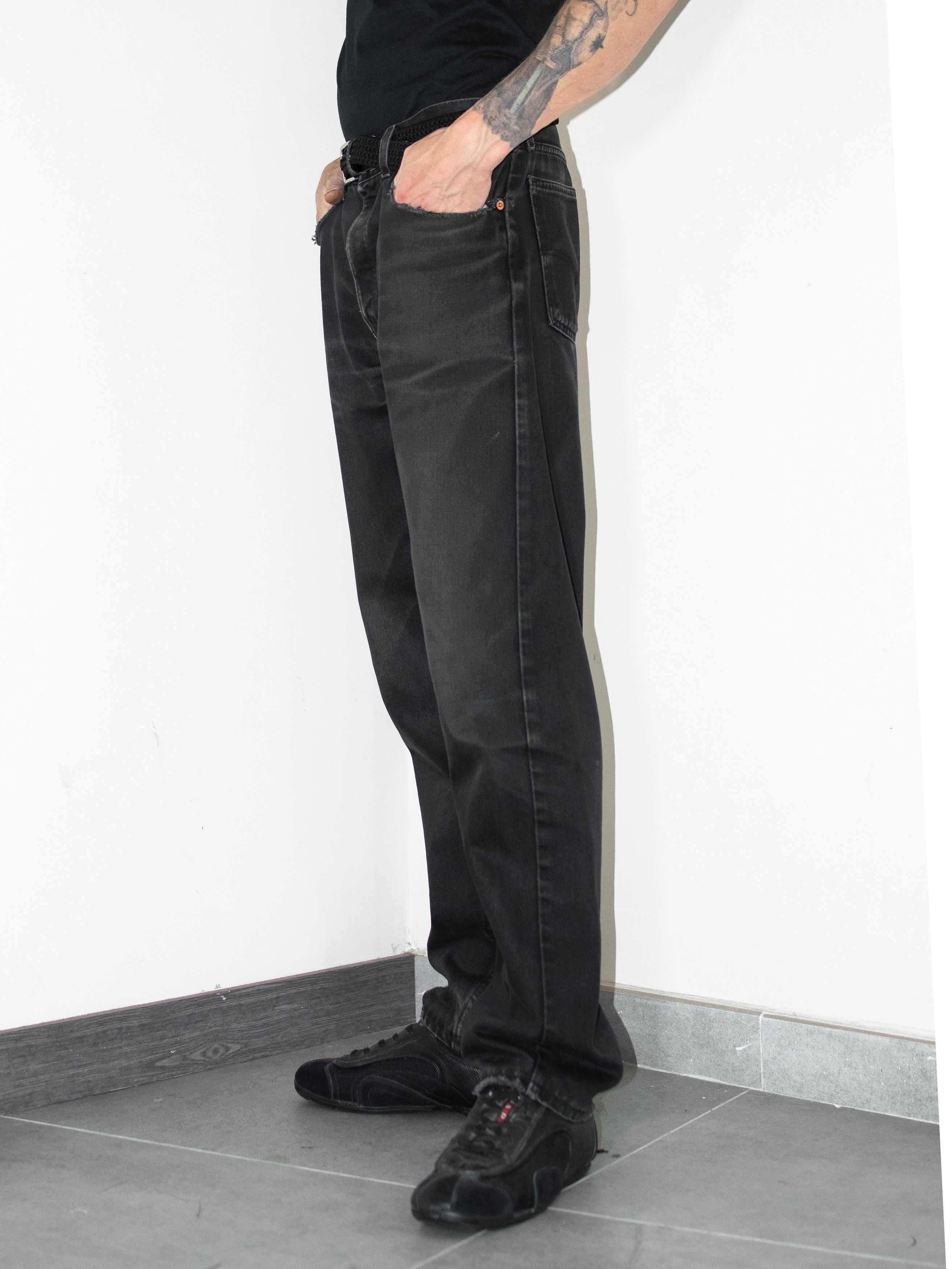 Levi's × Levi's Vintage Clothing Vintage black faded Levis 615 orange tag stright jean Size US 33 - 1 Thumbnail