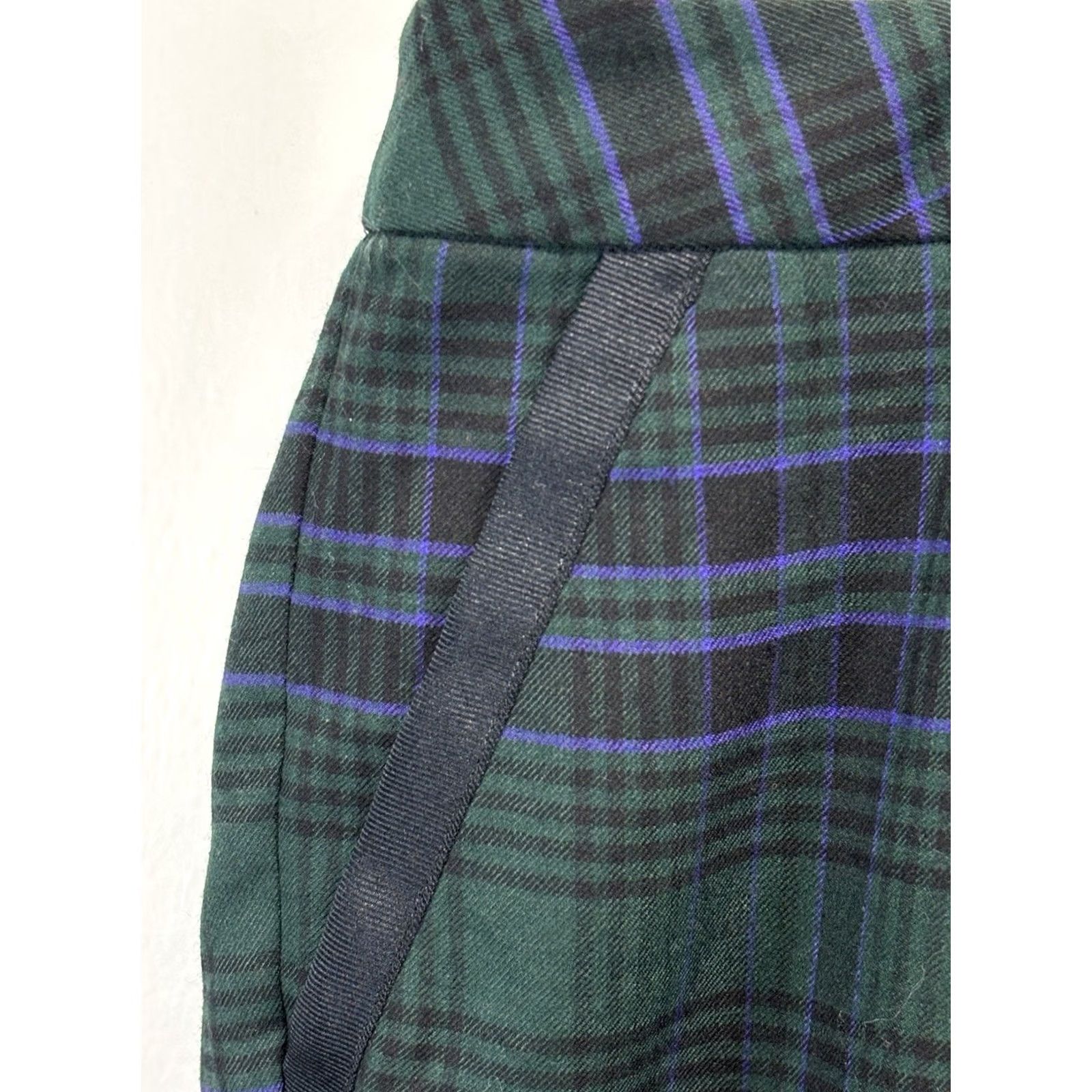 Talbots Talbots Wool Plaid Dress Pants Women’s 24W Plus Grosgrain Trim Old Money Dress Pants Multicolor Wool Blend 27.5in Inseam Size 42" / US 20 - 5 Thumbnail