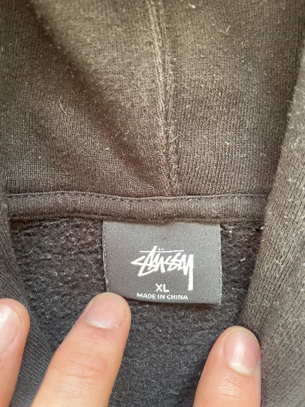 Stussy × Vintage 00s Stüssy Hoodie Streetwear Vintage Big Logo Rare Y2k Size US XL / EU 56 / 4 - 16 Thumbnail