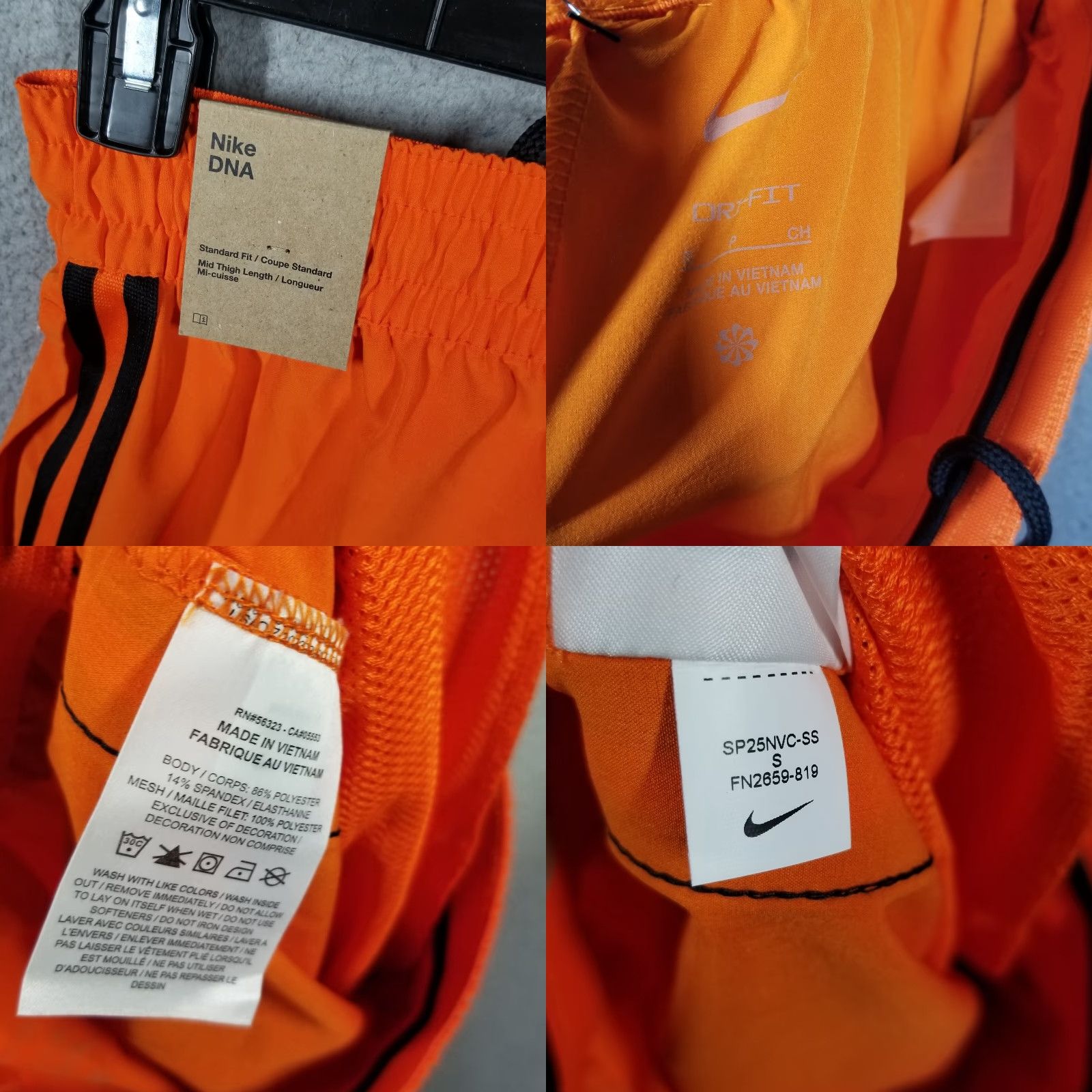Nike Nike DNA Men's Dri-FIT 6" UV Woven Basketball Shorts Small FN2659-819 SAMPLE Size US 29 - 8 Thumbnail