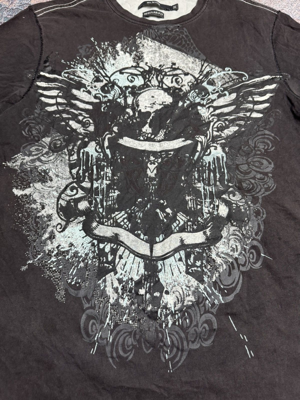Affliction 2000's Affliction Style Tshirt Men's M Y2K Regular Fit Size US M / EU 48-50 / 2 - 2 Thumbnail