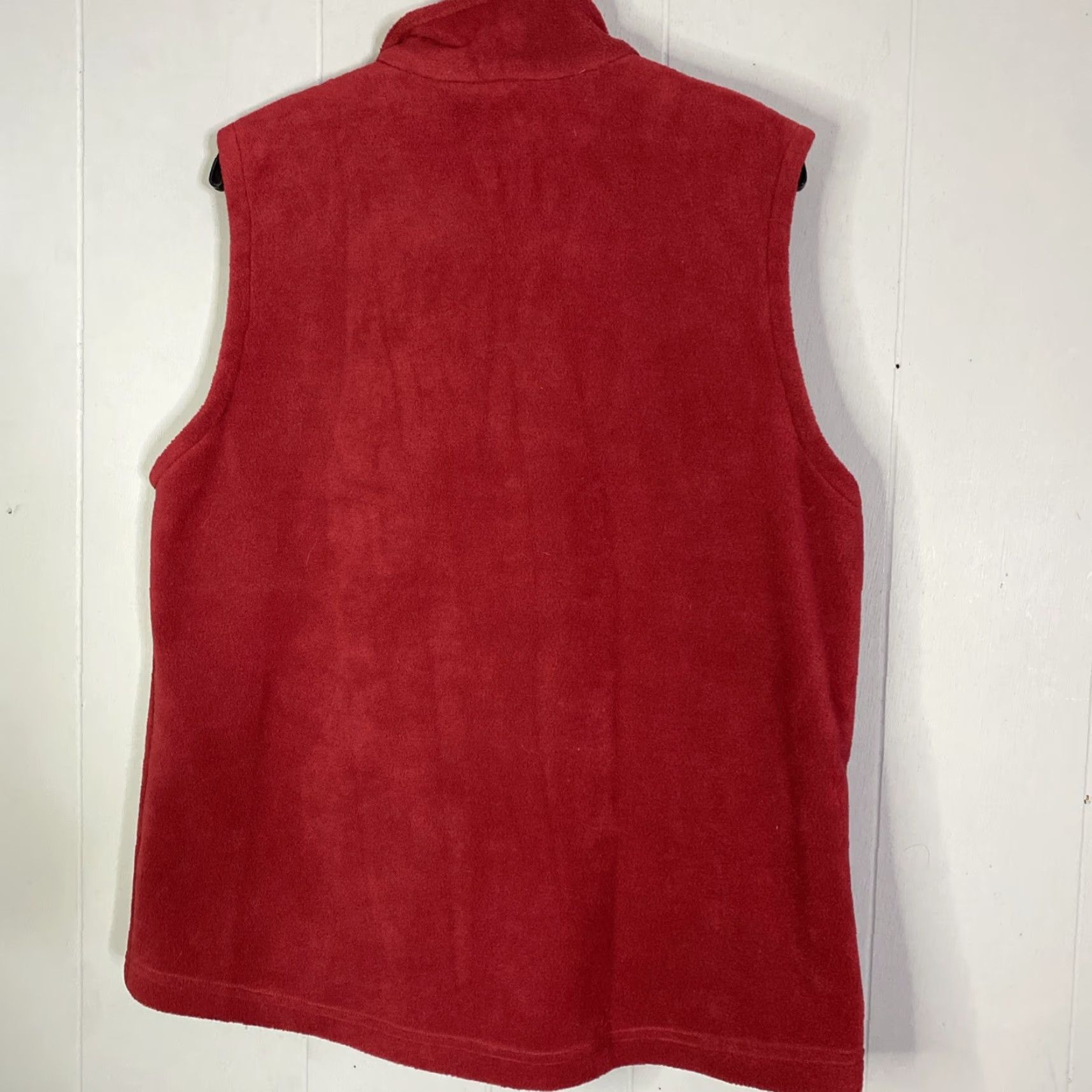 Vintage Columbia Full Zip Vest Womens Large Red Polyester Fleece Zip Pockets 22x26 Size L / US 10 / IT 46 - 5 Thumbnail