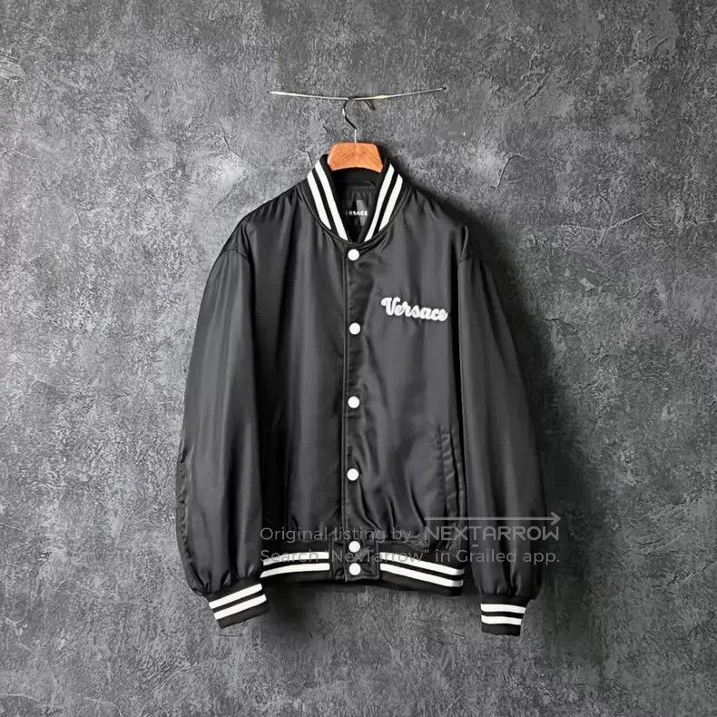 Versace Versace Letter-embroidered baseball collar jacket Size US S / EU 44-46 / 1 - 1 Thumbnail