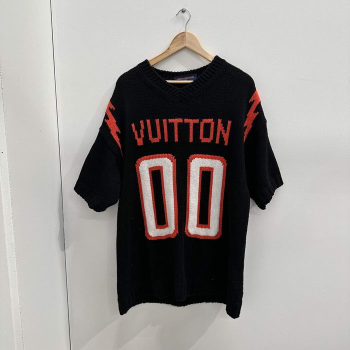 Louis Vuitton Louis Vuitton Chunky Intarsia Football T-Shirt (fits L-XL)