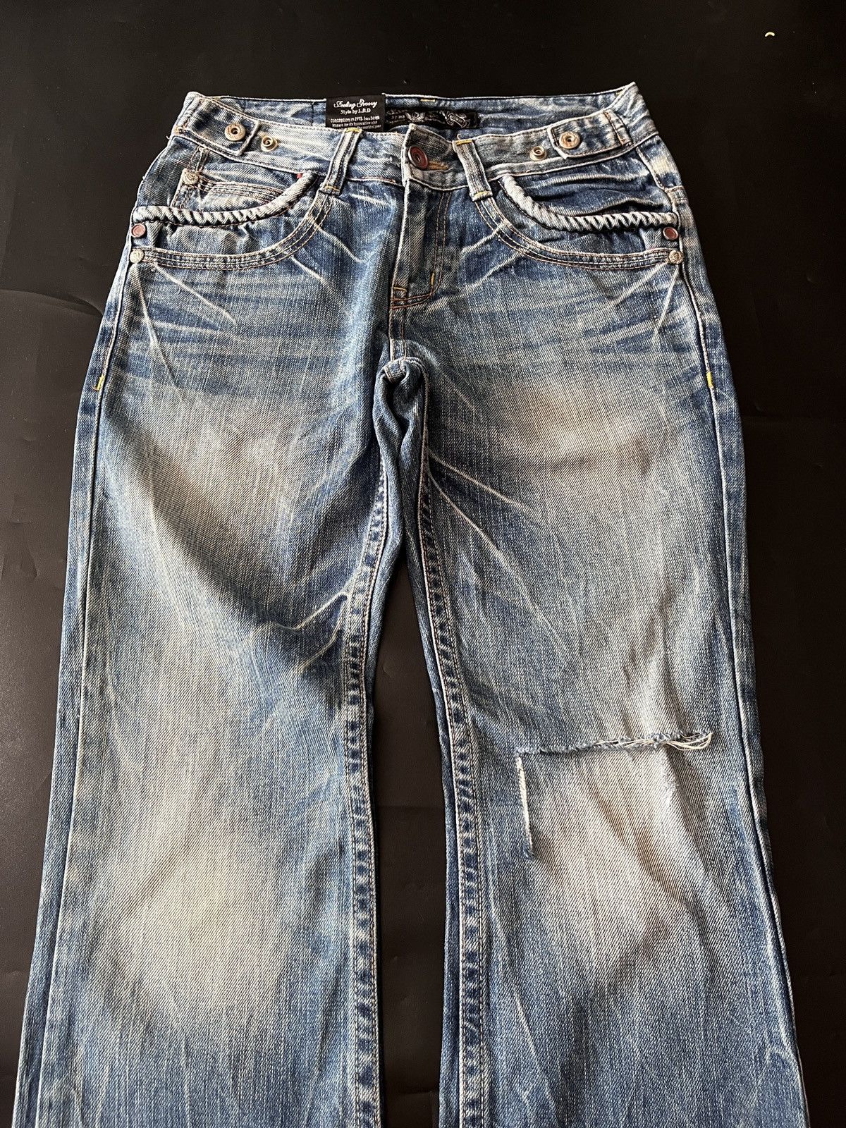 Christian Audigier Super Japanese Red Pepper Distressed jeans Size US 30 / EU 46 - 5 Thumbnail