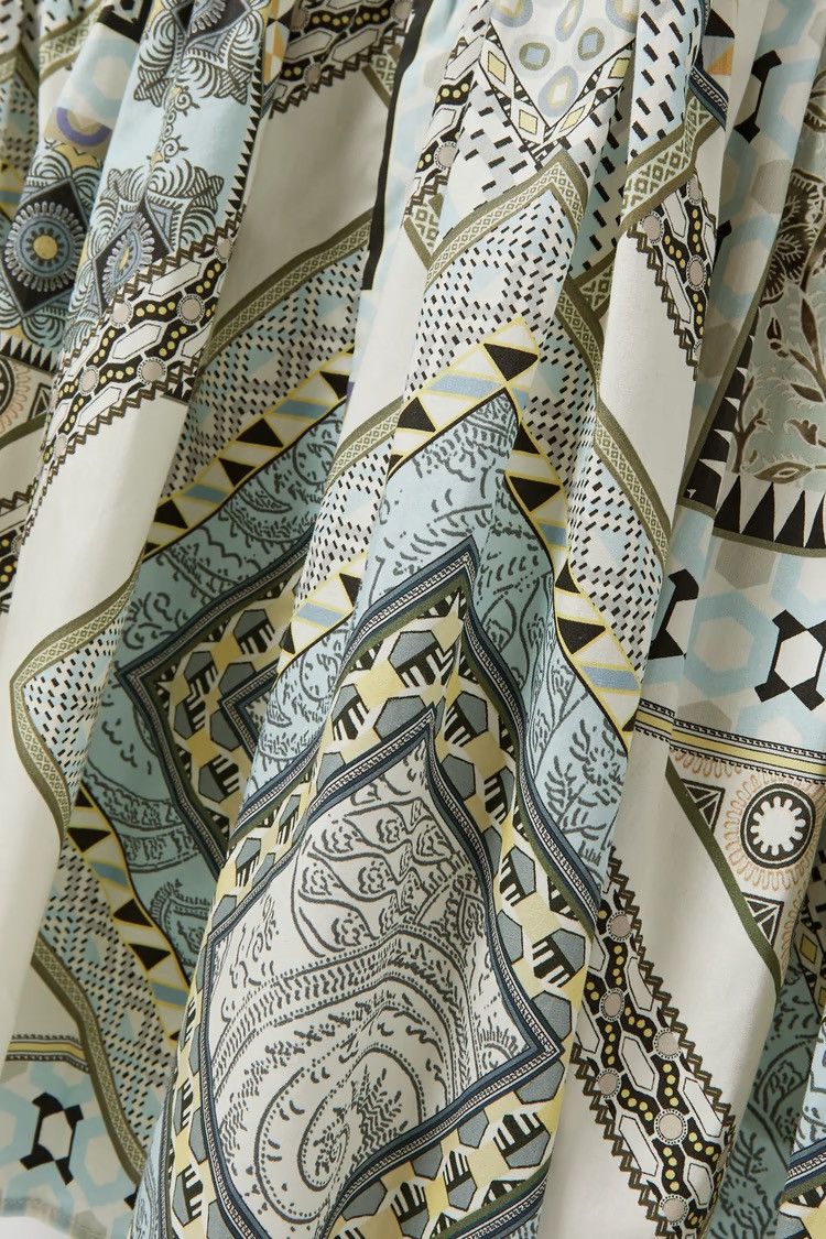 Etro ETRO Printed 100% cotton-poplin midi dress IT 38 MSRP $2250 Size XS / US 0-2 / IT 36-38 - 4 Thumbnail