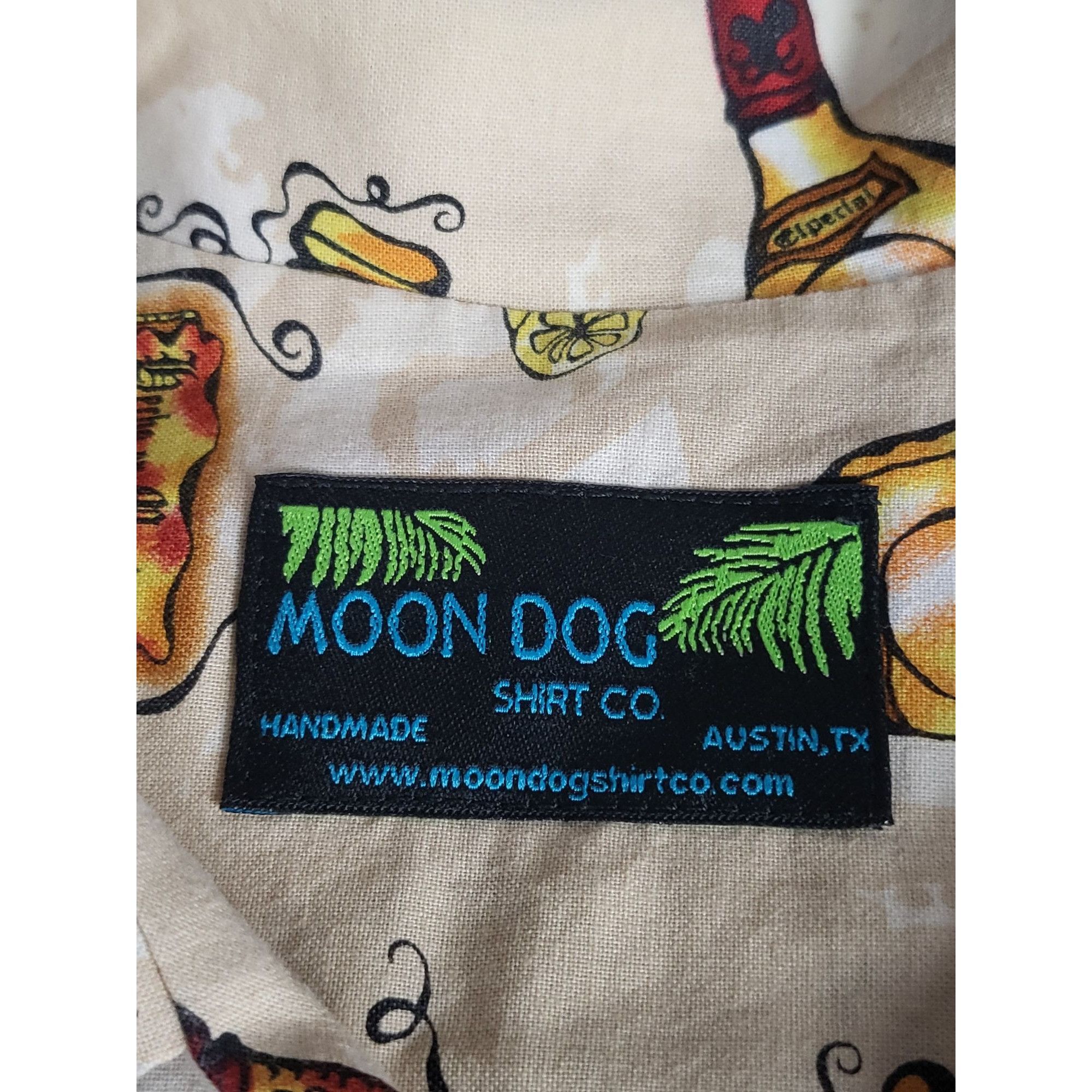 Island Shores Moon Dog Shirt Co. Handmade Men Sz XXL Tequila Bottles Casua Size US XXL / EU 58 / 5 - 6 Thumbnail