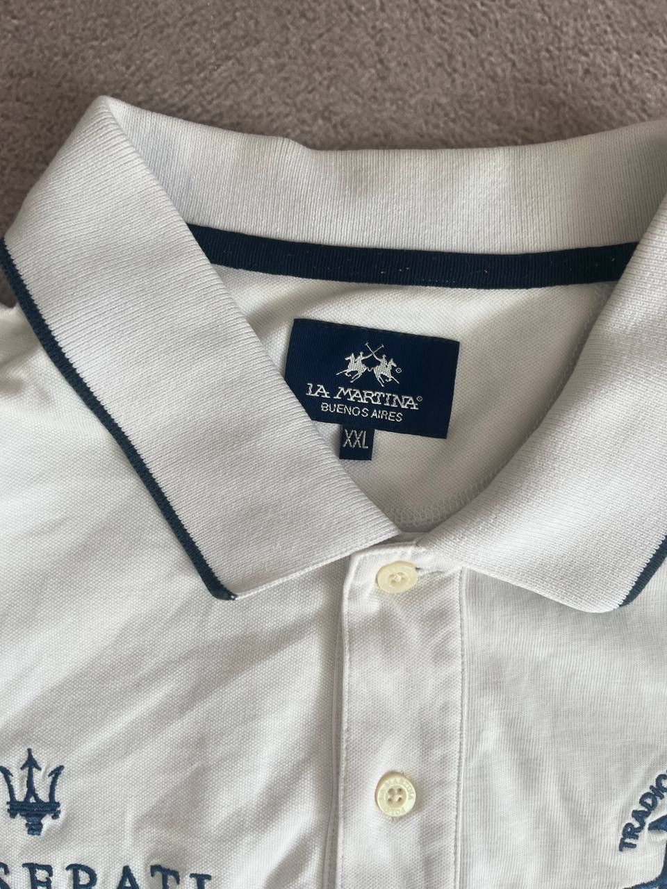La Martina × Vintage Polo Ralph Lauren style Maserati distressed rugby polo Size US XXL / EU 58 / 5 - 4 Thumbnail