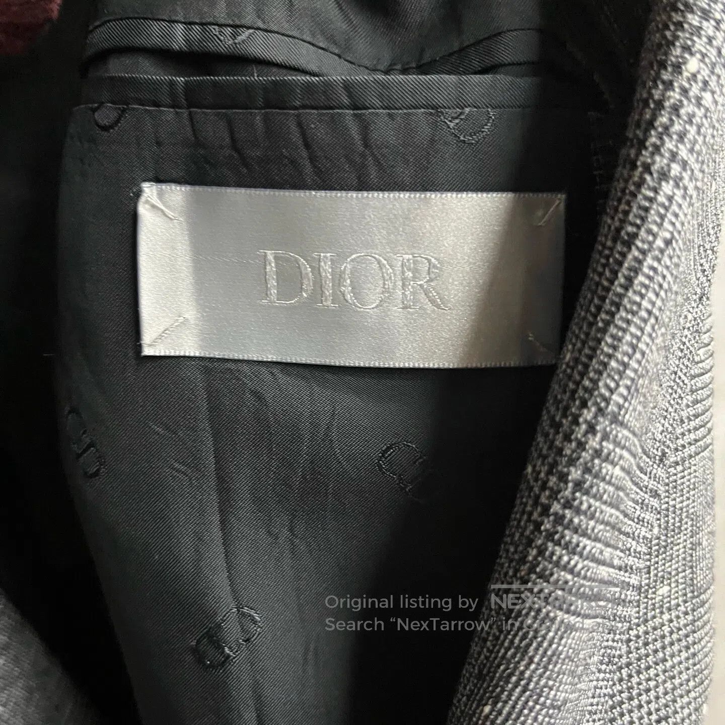 Dior Dior Checkered double-breasted long-sleeved blazer| Size 46R - 3 Thumbnail