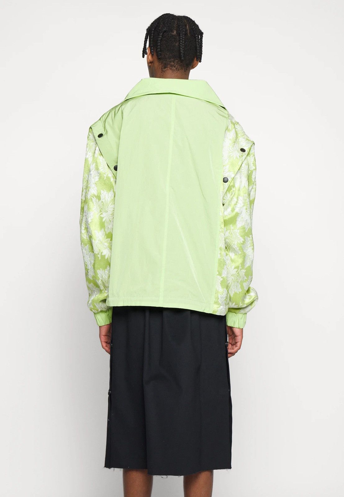 Japanese Brand !DS! AW22 Zsigmond Kassa Acid Green Jacket Coat Size US M / EU 48-50 / 2 - 7 Thumbnail
