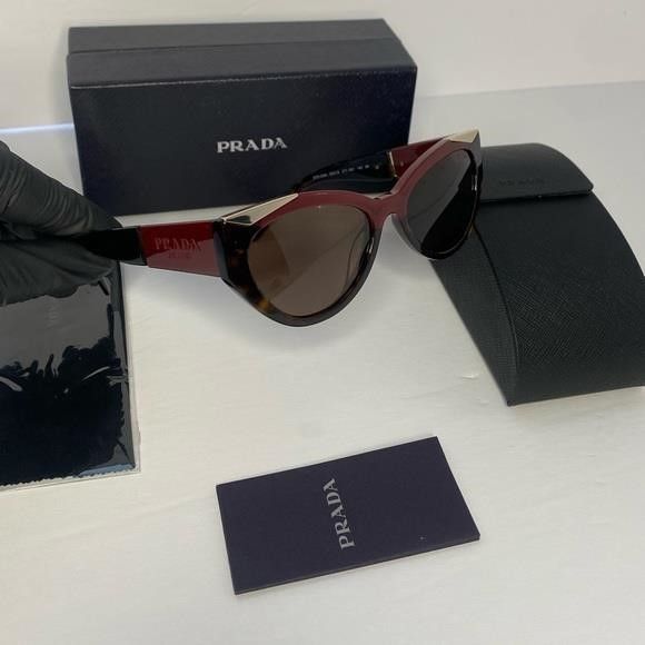 Prada New - PRADA SPR 03W Cateye Sunglasses Size ONE SIZE - 8 Thumbnail