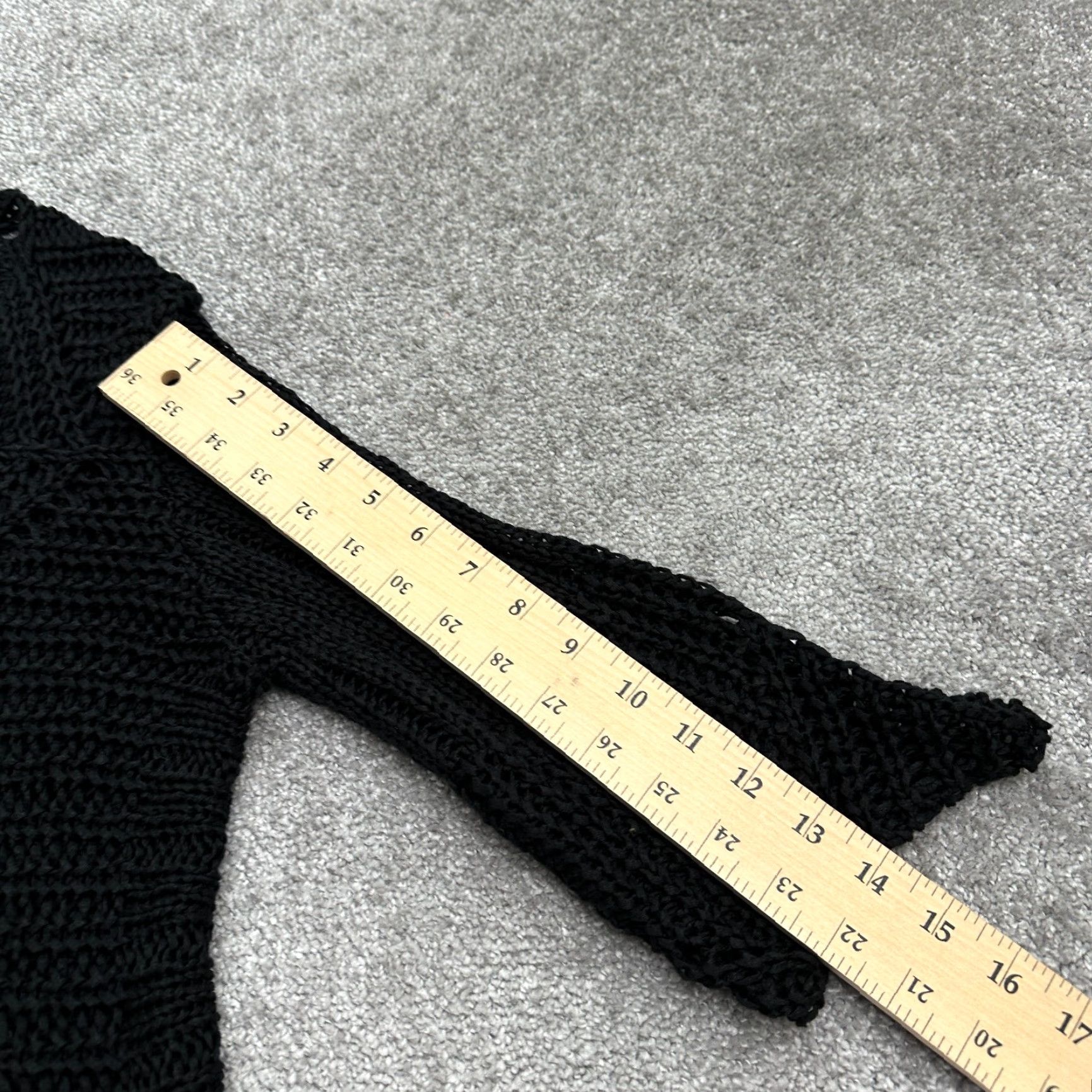 Vintage Madrasse Cardigan Sweater Women S Black Acrylic Casual Travel France Knit Open-Knit Button Sleeve Long Woolless? Size S / US 4 / IT 40 - 6 Thumbnail
