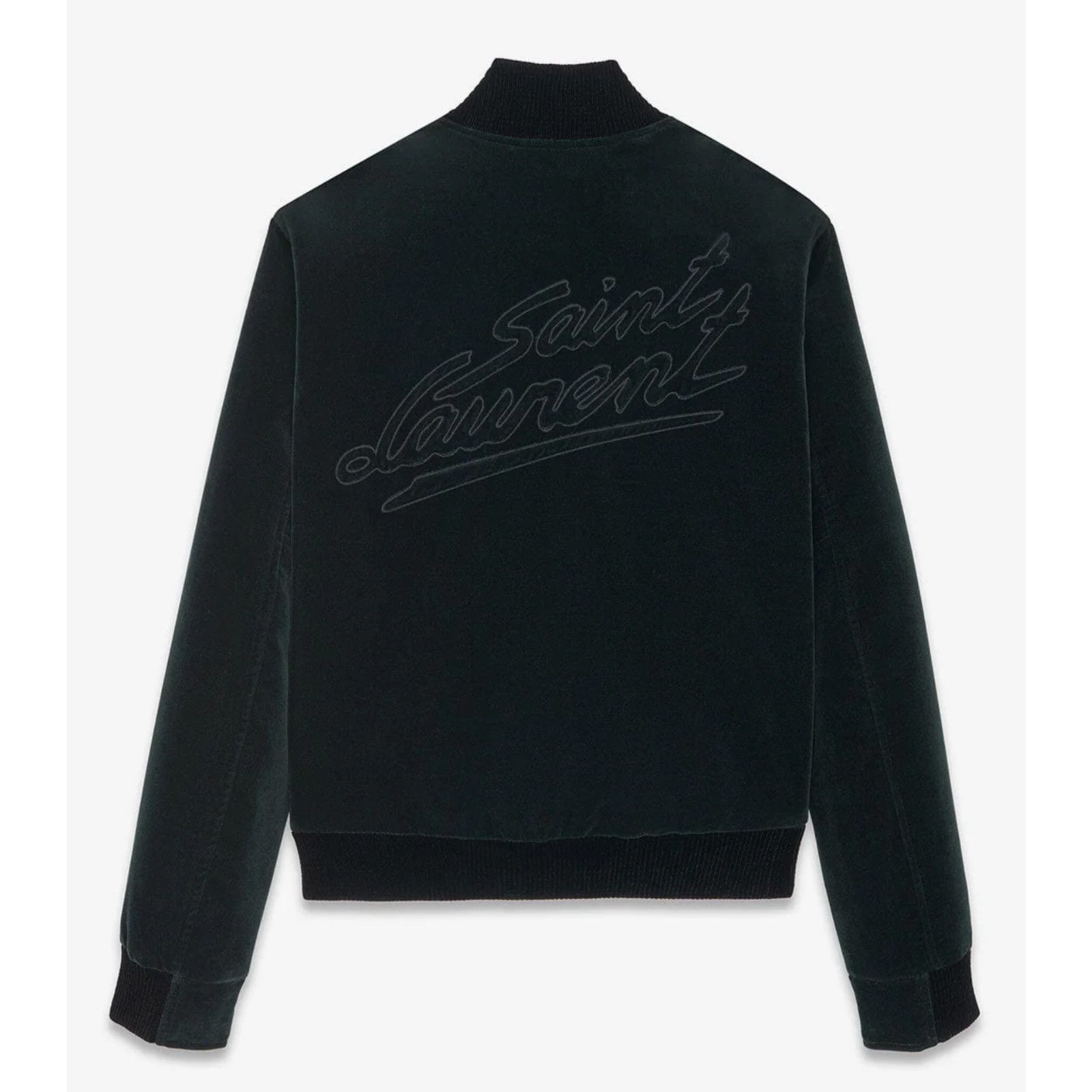 Yves Saint Laurent Saint Laurent Paris Teddy Green Velvet Bomber Jacket 54 Size US L / EU 52-54 / 3 - 16 Thumbnail