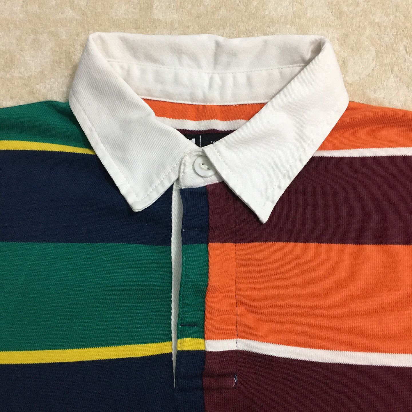 Designer Par Simons Polo Rugby Shirt Two Tone Size US L / EU 52-54 / 3 - 6 Thumbnail