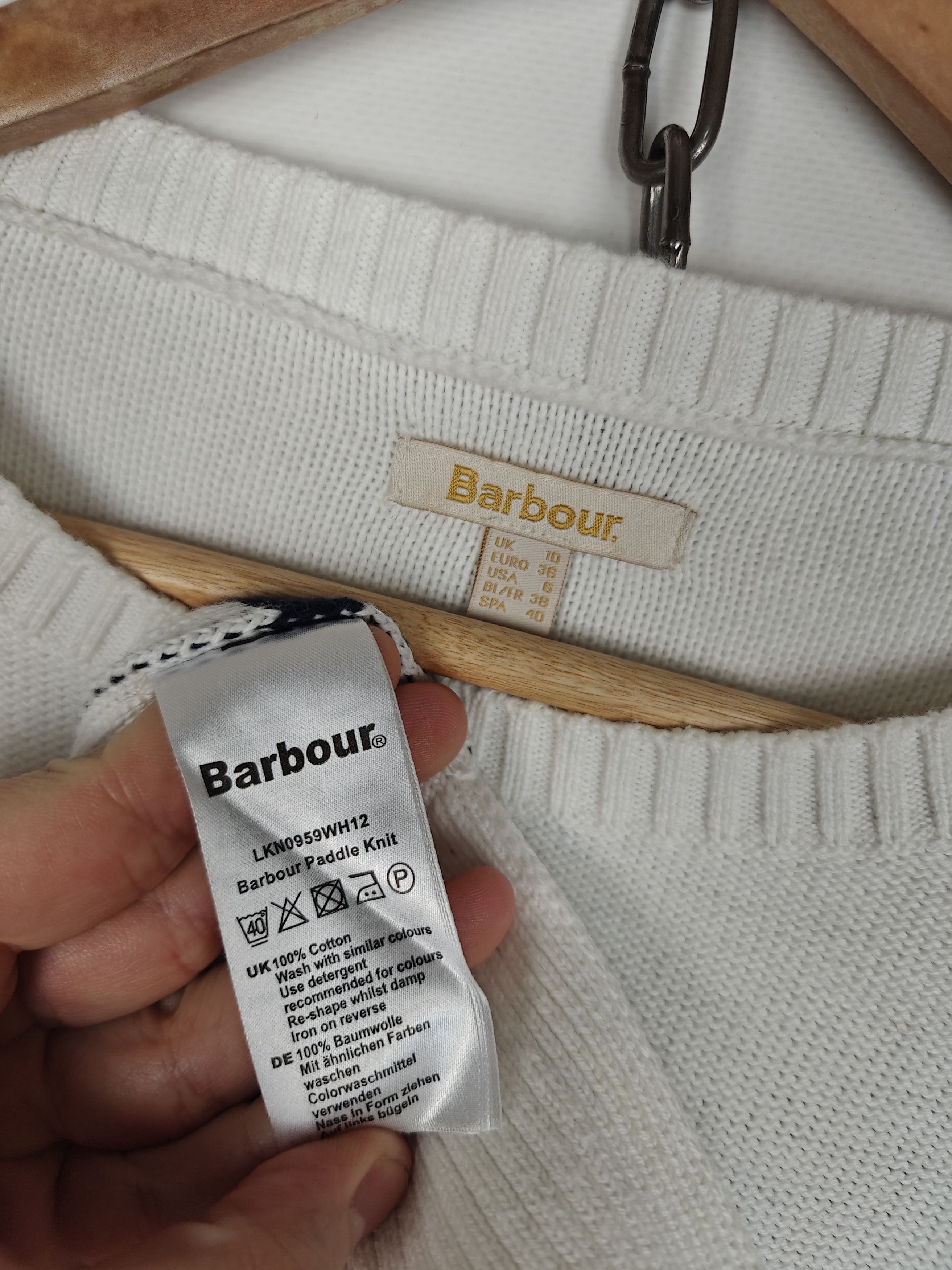 Barbour Barbour Beacon Paddle Knit Sweater Pullover Striped US6 Size M / US 6-8 / IT 42-44 - 8 Thumbnail