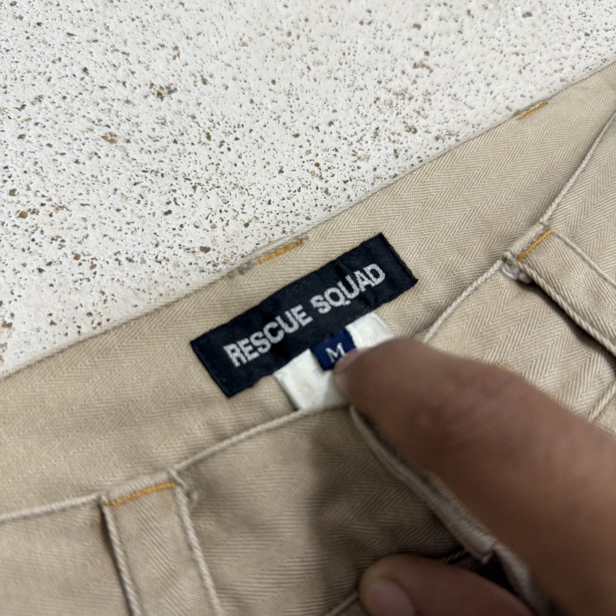 Japanese Brand Vintage Y2K Rescue Squad Studded Pocket High Oz Denim Size US 32 / EU 48 - 11 Thumbnail