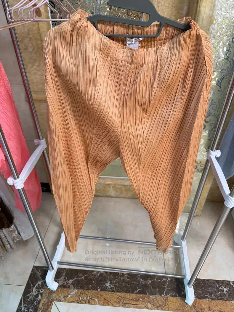 Issey Miyake Issey Miyake size:3 Brown Irregular Pants Size 31" - 1 Thumbnail