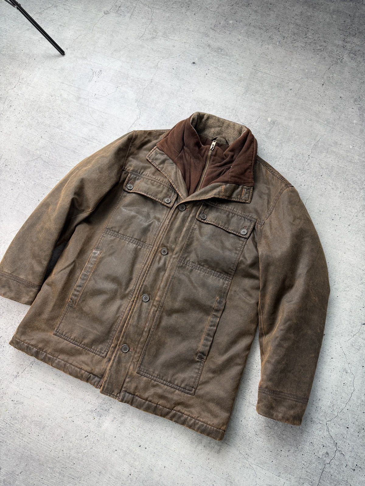Marlboro Vintage Marlboro Classics Brown Jacket Made Italy Coat Size US XXL / EU 58 / 5 - 2 Thumbnail