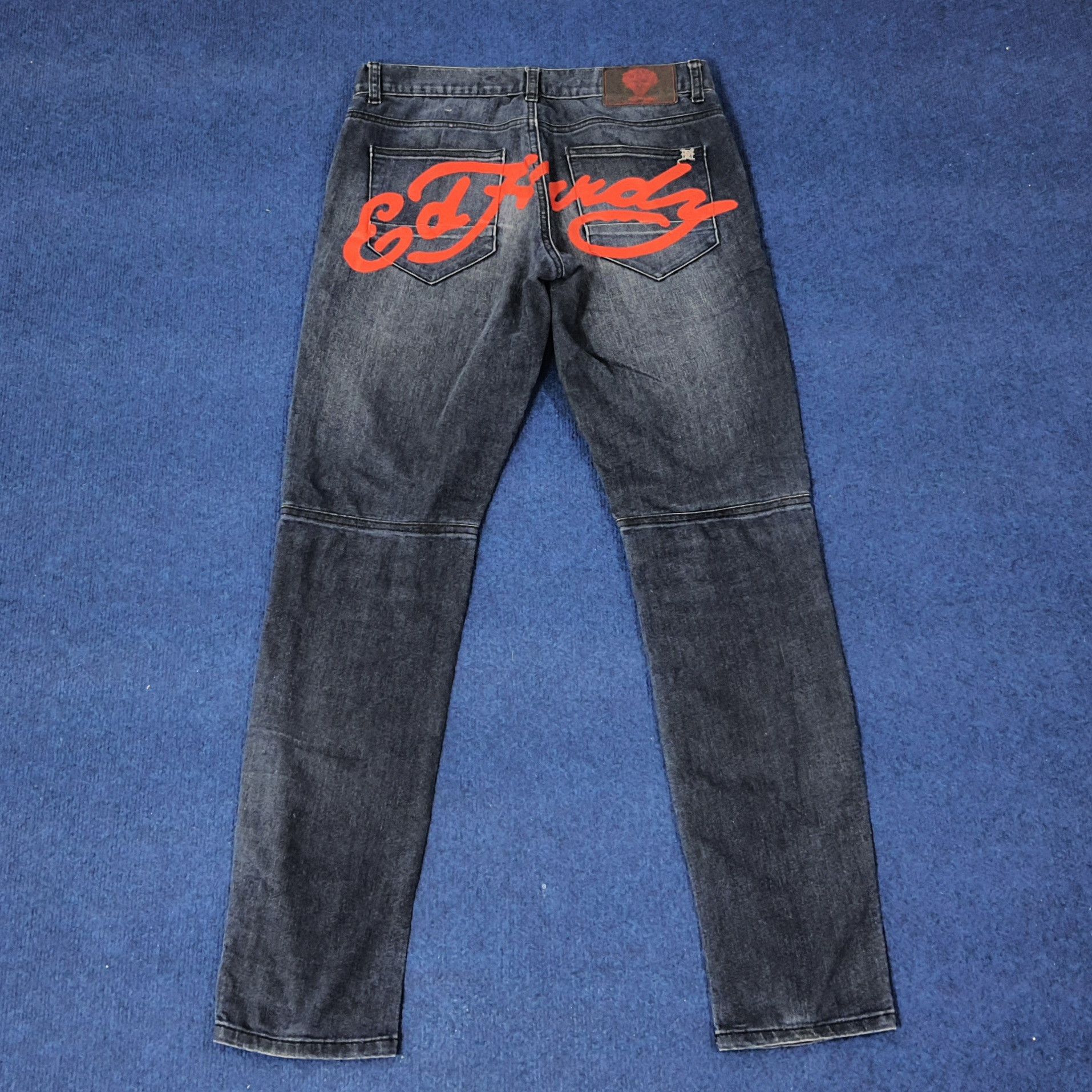 Designer × Ed Hardy × Vintage Vintage Ed Hardy Designer Custom Logo Jeans Size 30" / US 8 / IT 44 - 1 Thumbnail