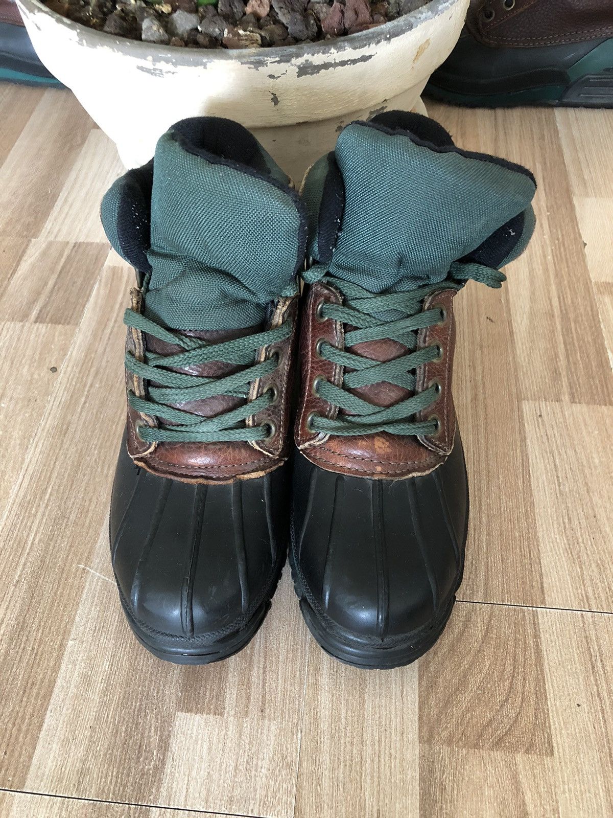 Eddie Bauer Eddie Bauer Womens Size 9M Brown Leather Rain Duck Boots Size US 9 / EU 42 - 5 Thumbnail