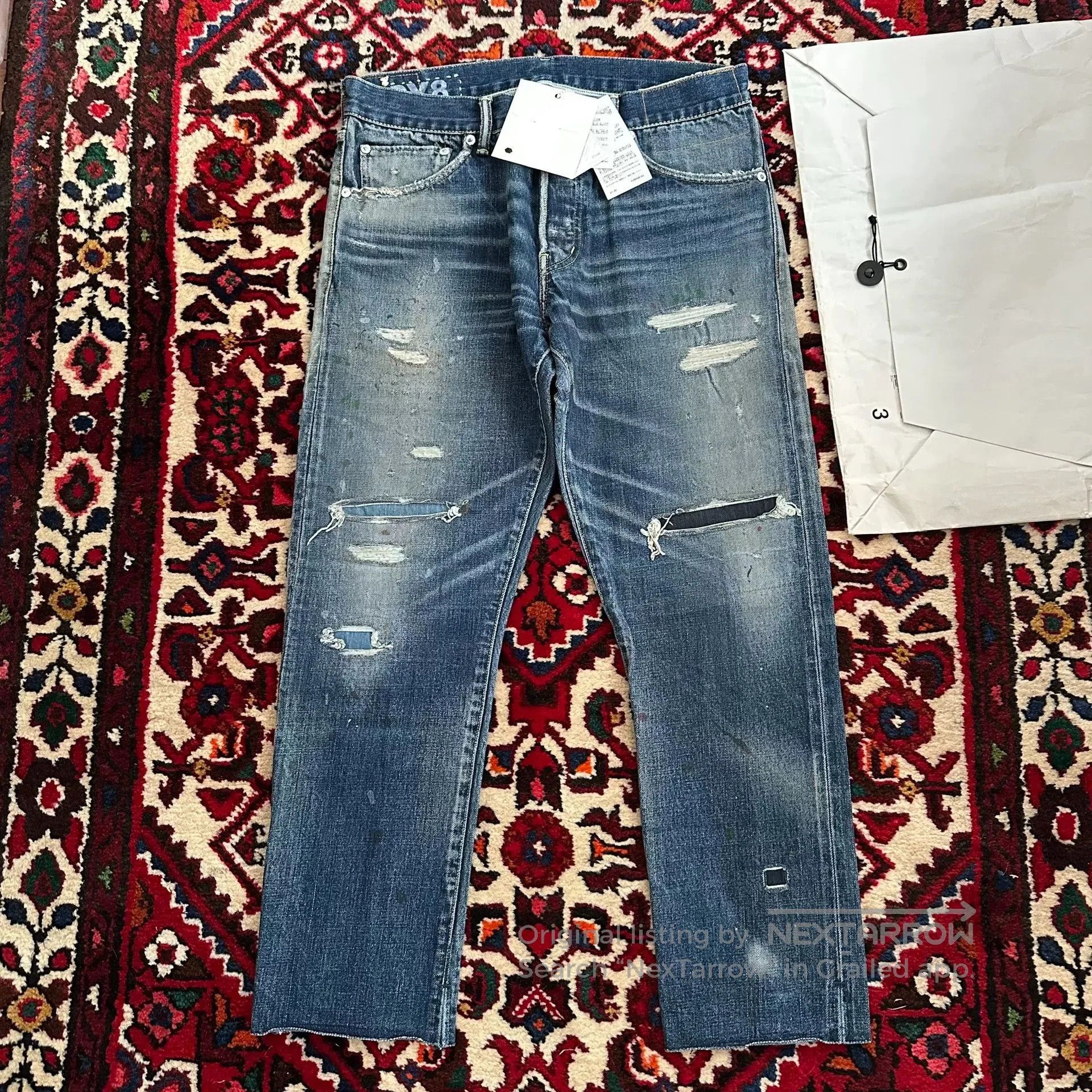 Visvim visvim dry8 distressed denim pants size 3. Size US 40 / EU 56 - 1 Thumbnail